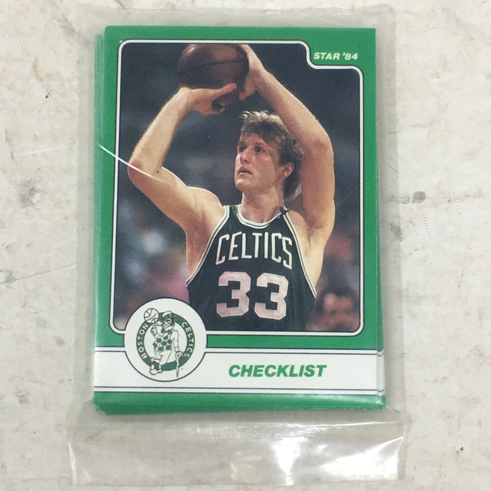 1984 Star Larry Bird 18-Card Set, Factory Sealed: 1984 Star Larry Bird 18-Card Set, Factory Sealed Bag, Boston Celtics