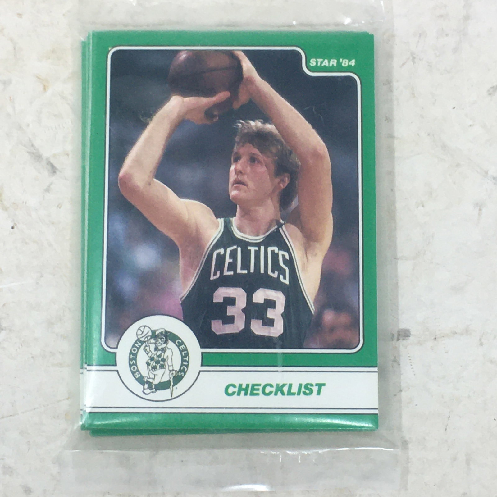 1984 Star Larry Bird 18-Card Set, Factory Sealed: 1984 Star Larry Bird 18-Card Set, Factory Sealed Bag, Boston Celtics