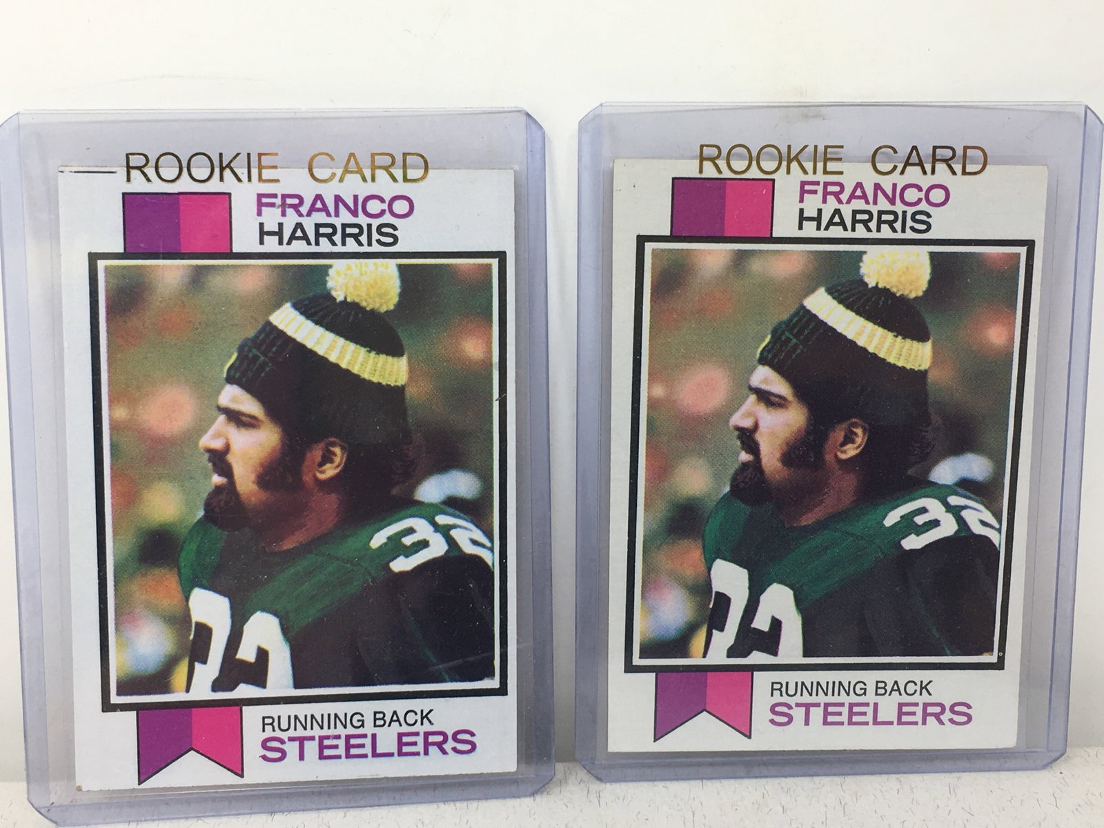 (2) 1973 Franco Harris Rookie Cards, #89 (1 of 2)