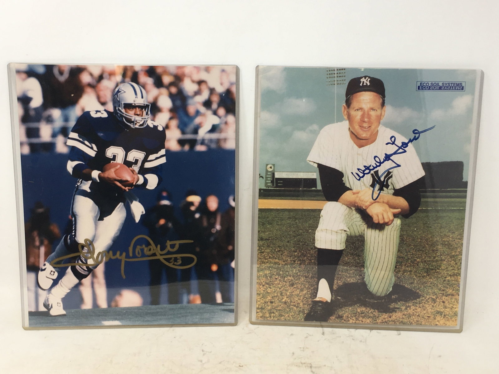 Autographed Photos/Cards, Whitey Ford, Tony Dorsett (1 of 3)