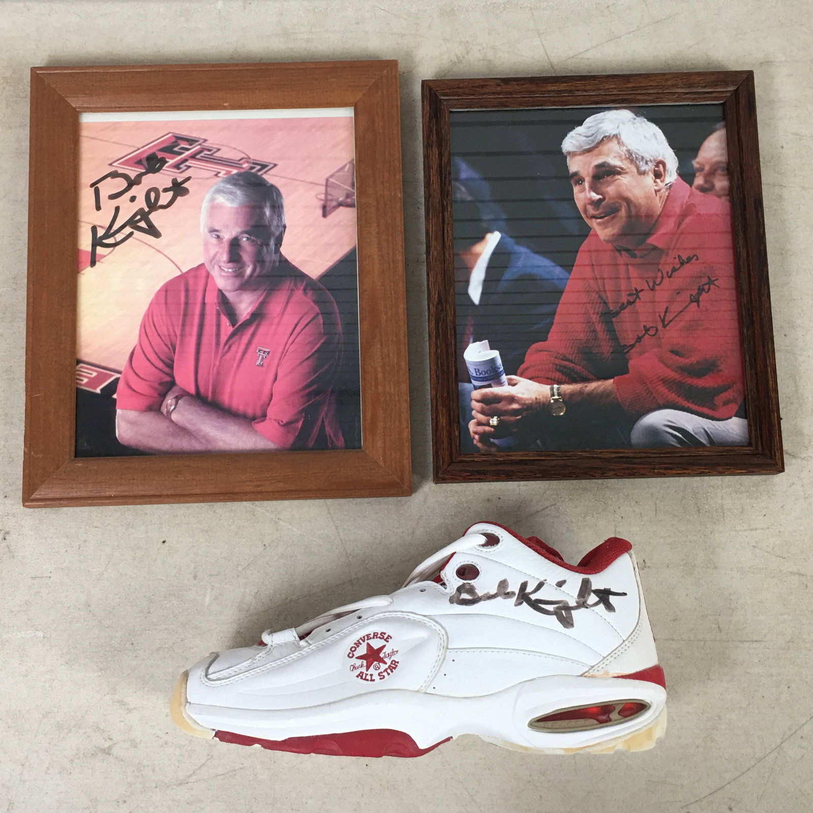 (2) Bob Knight Signed Shoe & Prints (1 of 4)