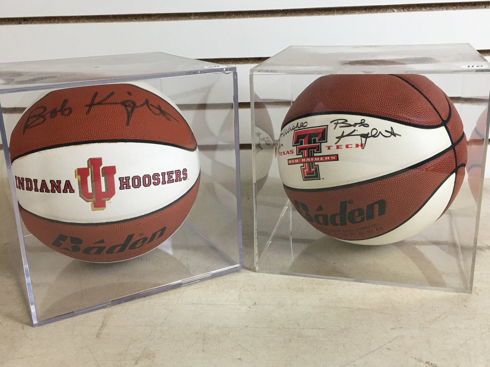 (2) Bob Knight Signed Basketballs (1 of 4)