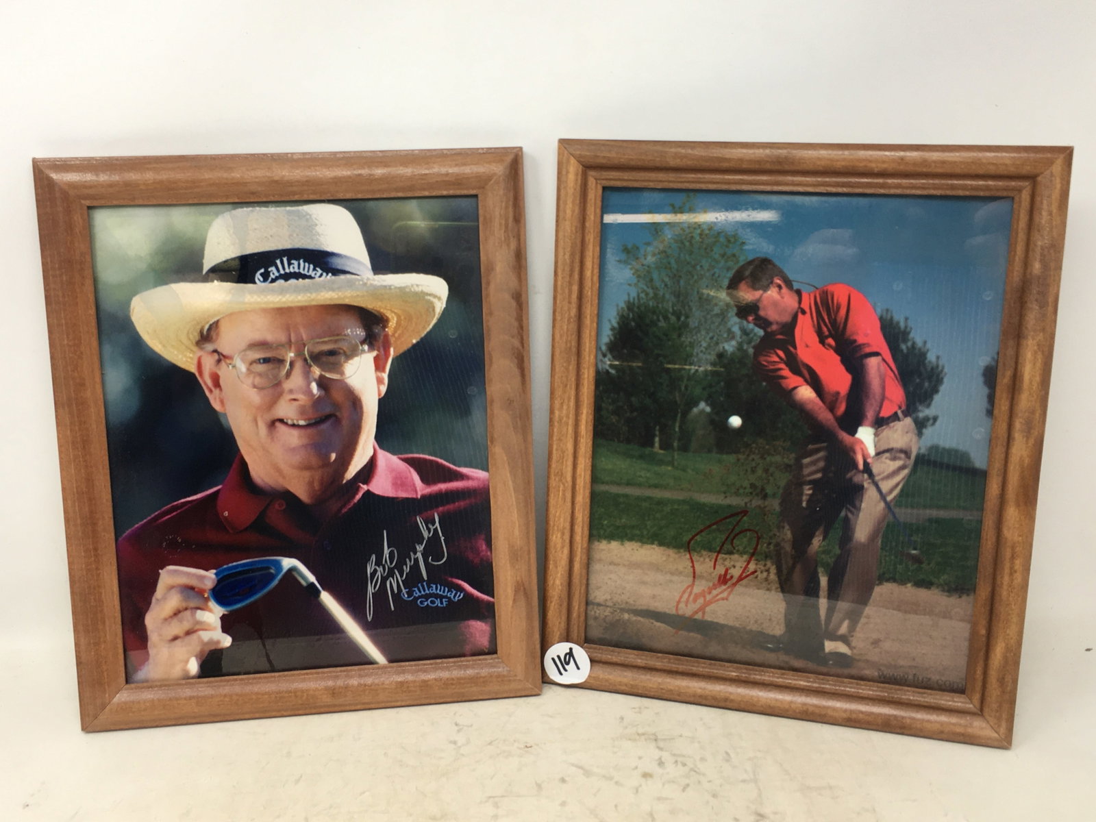 (2) Autographed Golf Photos, Bob Murphy, Fuzzy Zoeller (1 of 3)