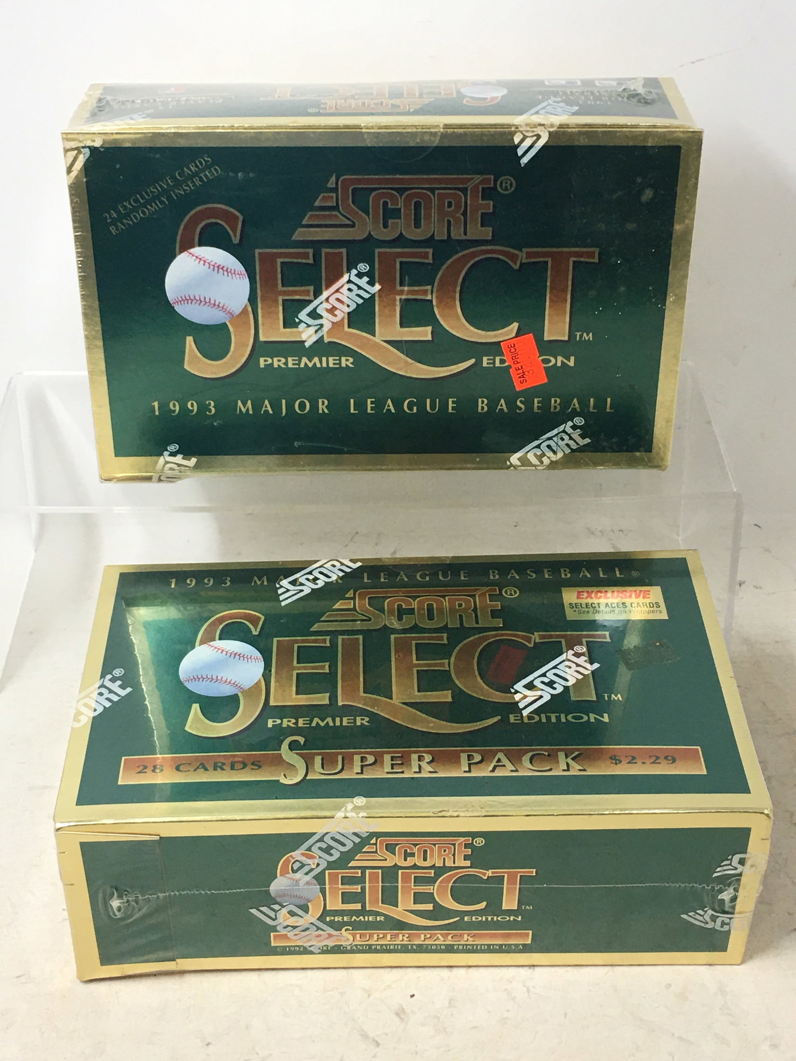 (2) 1993 Score Select Premier Edition Baseball Cards, Sealed Boxes (1 of 1)
