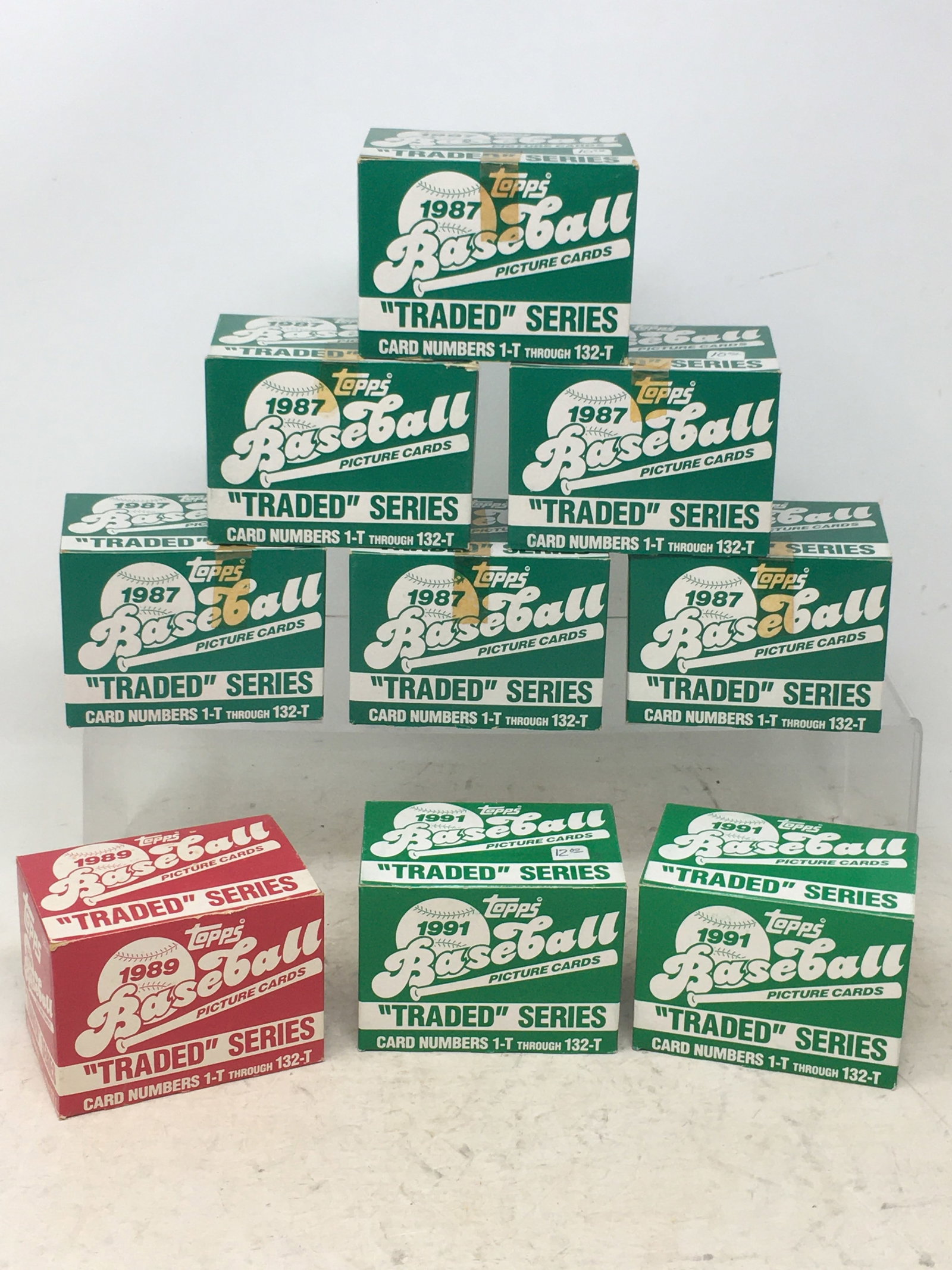 Topps (6) 1987, 1989, (2) 1991 Traded Series Baseball Card Sets (1 of 1)