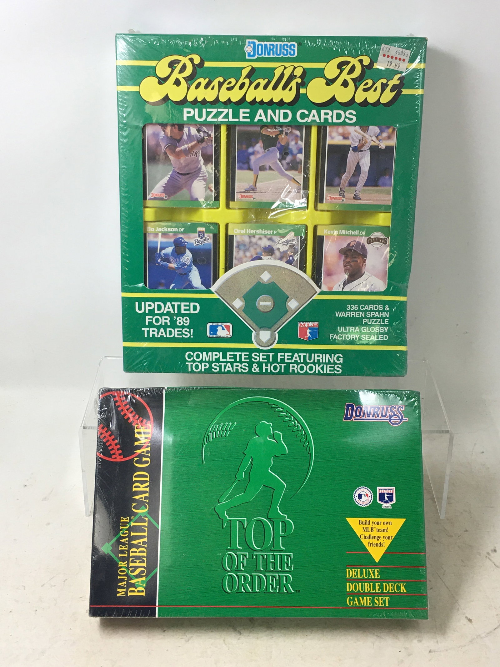 1989 Donruss Baseball's Best Puzzle and Cards, Sealed; 1995 MLB Card Game (1 of 3)