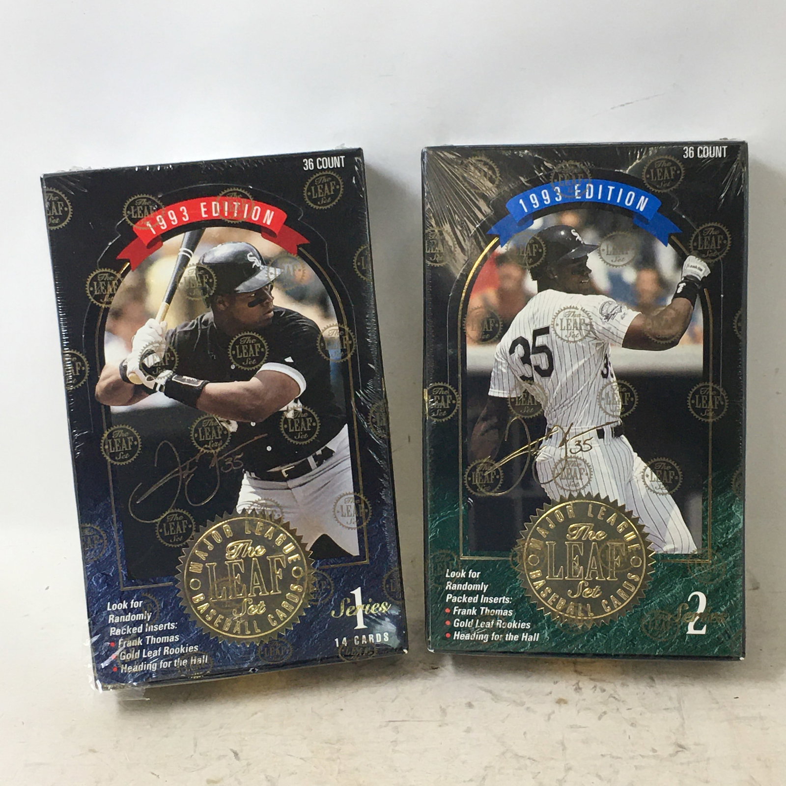 1993 The Leaf Set Baseball Cards, Series 1 & 2, Sealed Boxes (1 of 2)