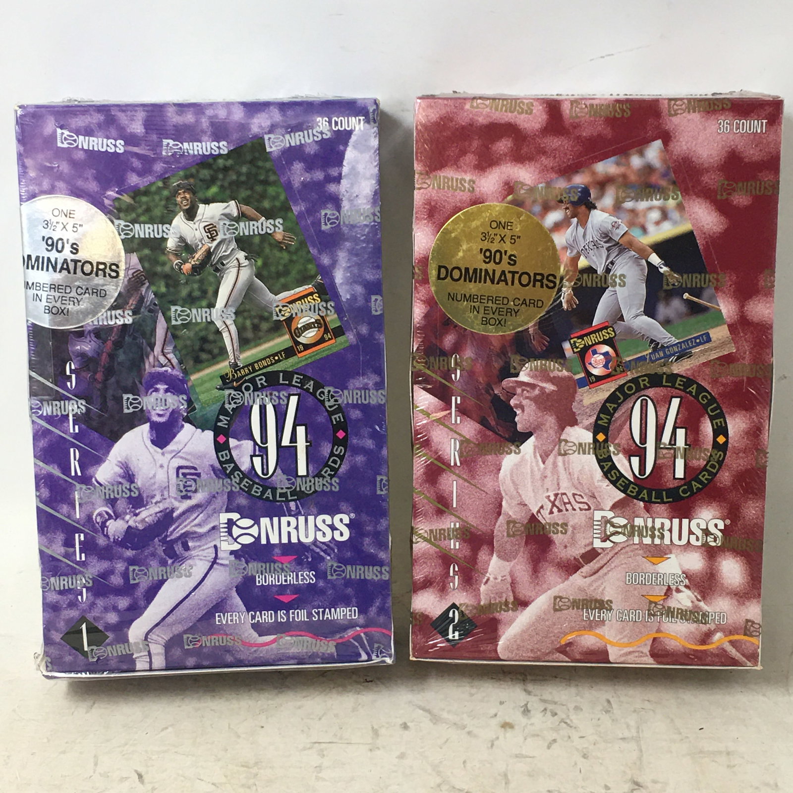 1994 Donruss Baseball Cards, Series 1 & 2, Sealed Boxes (1 of 1)