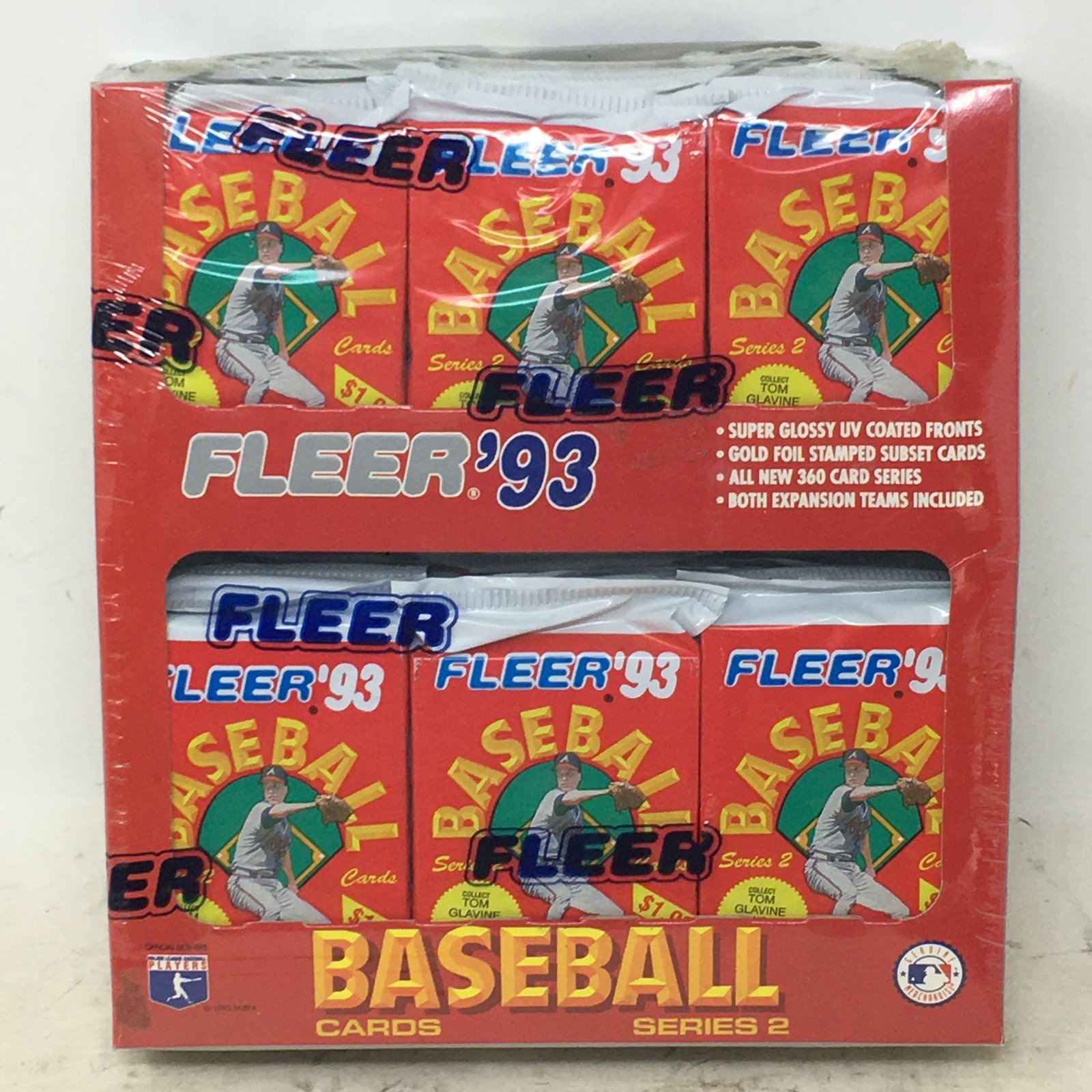 1993 Fleer Baseball Cards, Series 2, Jumbo Box, Sealed: 1993 Fleer Baseball Cards, Series 2, Jumbo Box, Sealed, 24 Packs