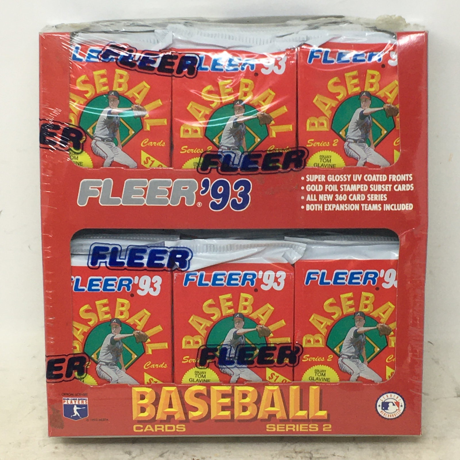 1993 Fleer Baseball Cards, Series 2, Jumbo Box, Sealed: 1993 Fleer Baseball Cards, Series 2, Jumbo Box, Sealed, 24 Packs
