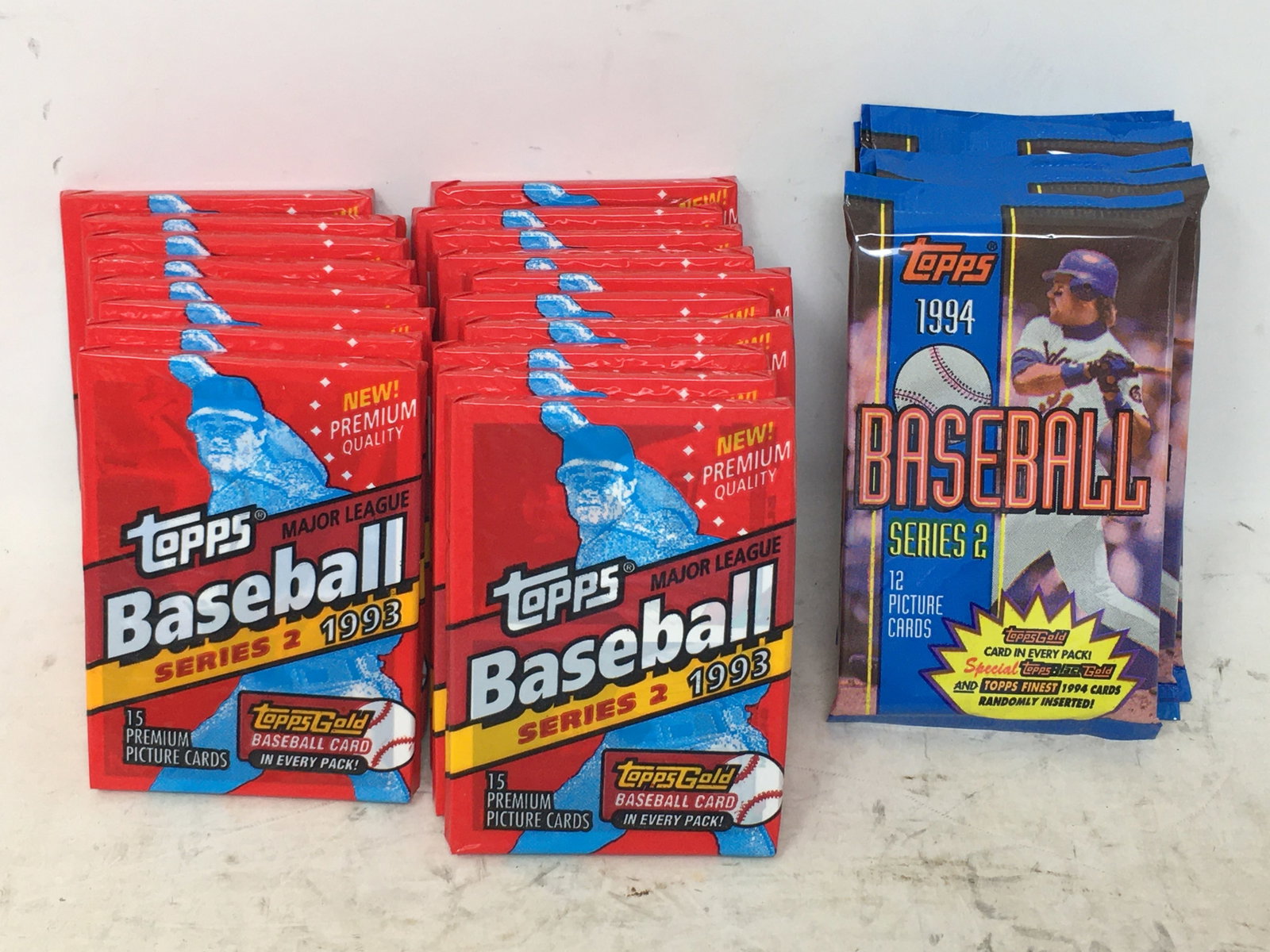 (24) 1993 & 1994 Topps Baseball Card Packs (1 of 1)