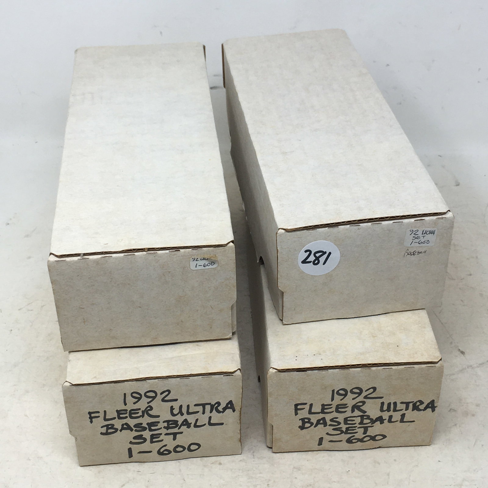1992 Fleer Ultra Baseball Cards, (4) Sets 1-600 (1 of 2)