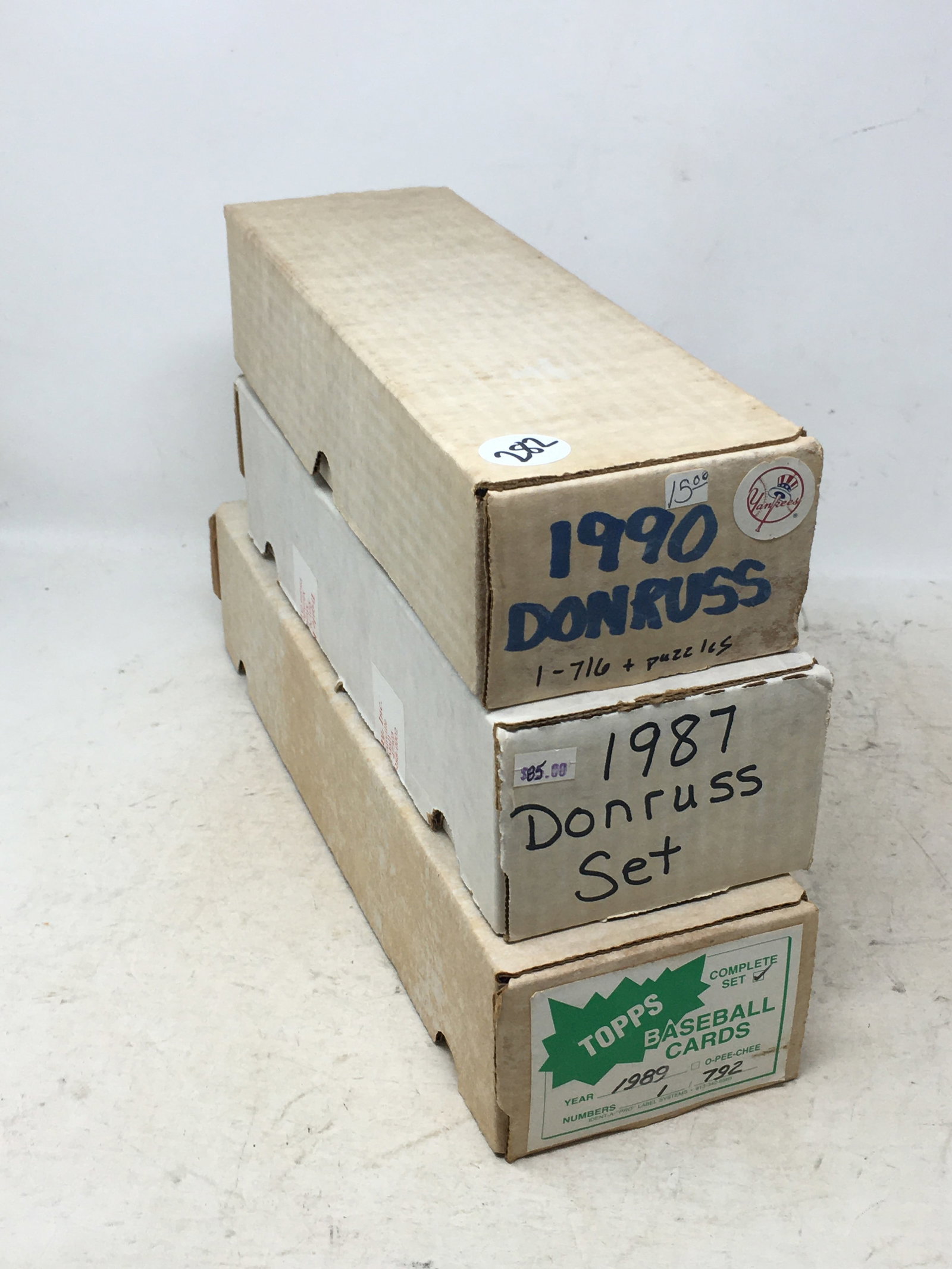 1987, 1989, 1990 Topps & Donruss Baseball Card Sets (1 of 4)