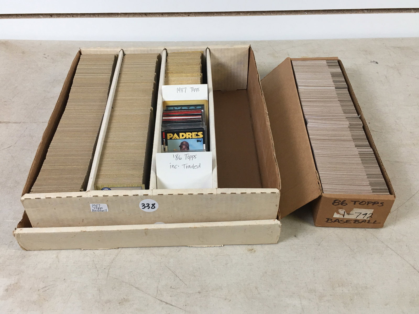 1986, 1987 Topps Baseball Cards, Incl. 1986 Complete Set (1 of 1)