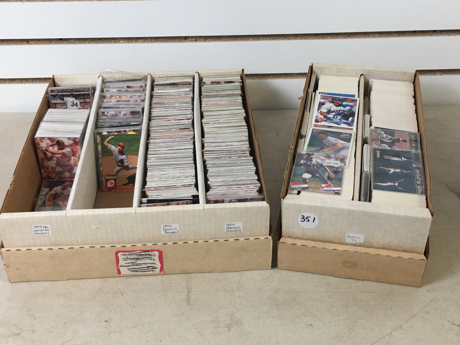 Group of Donruss Baseball Cards, 1993 & 1994 (1 of 3)