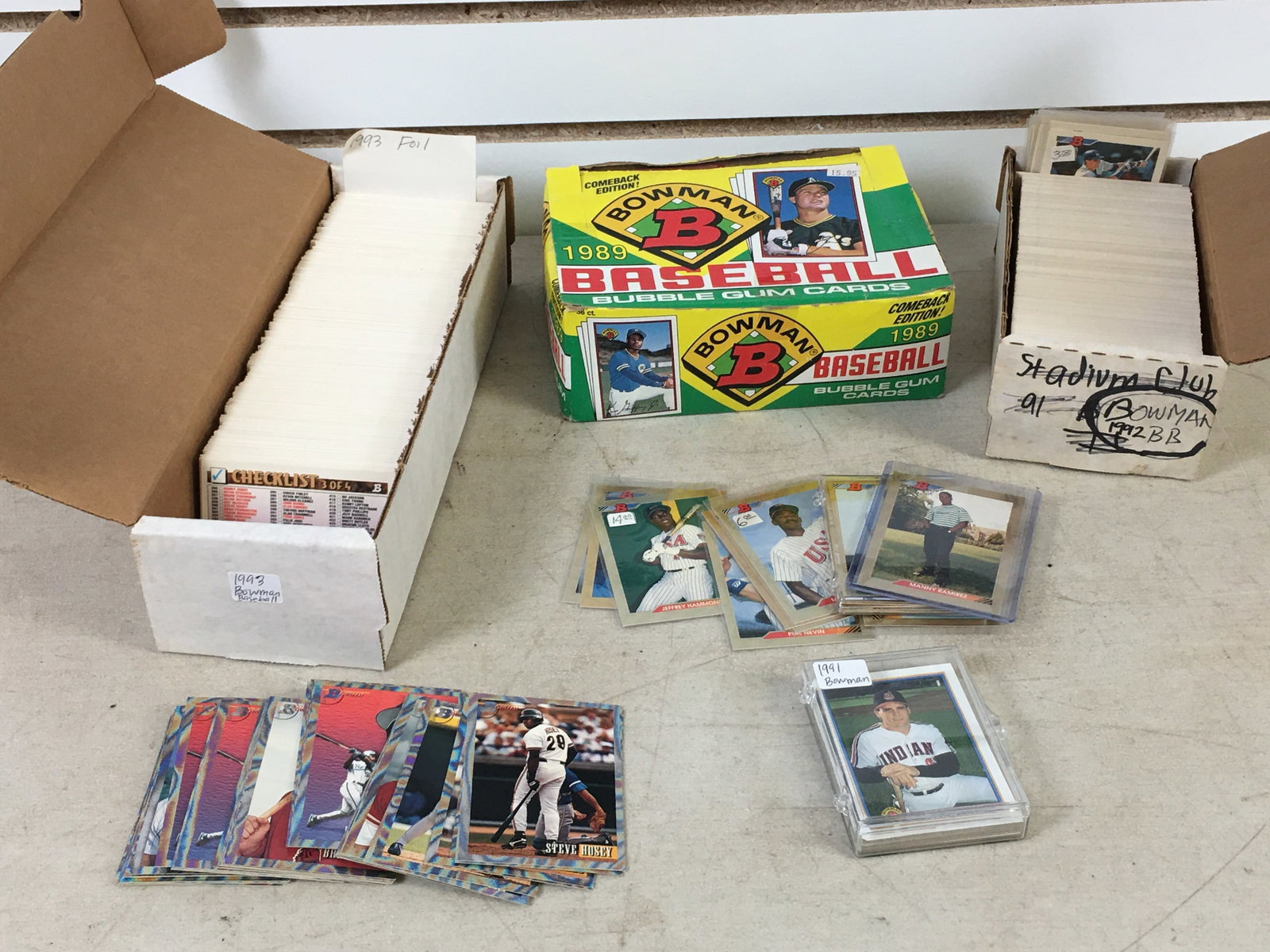 Group of Bowman Baseball Cards, 1989-1993 (1 of 4)