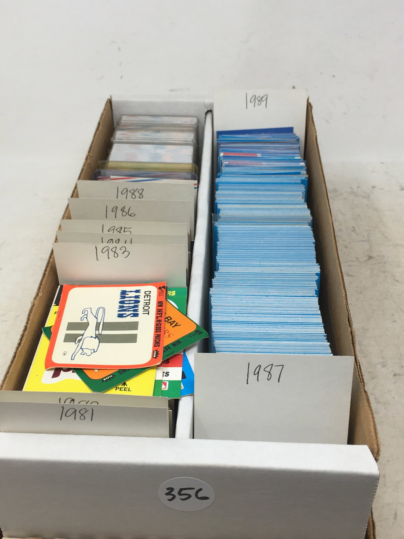 Group of Fleer Baseball Cards, 1981-1989: Group of Fleer Baseball Cards. Some for every year, 1981-1989. With key players. Incl. stickers, several for 1987.