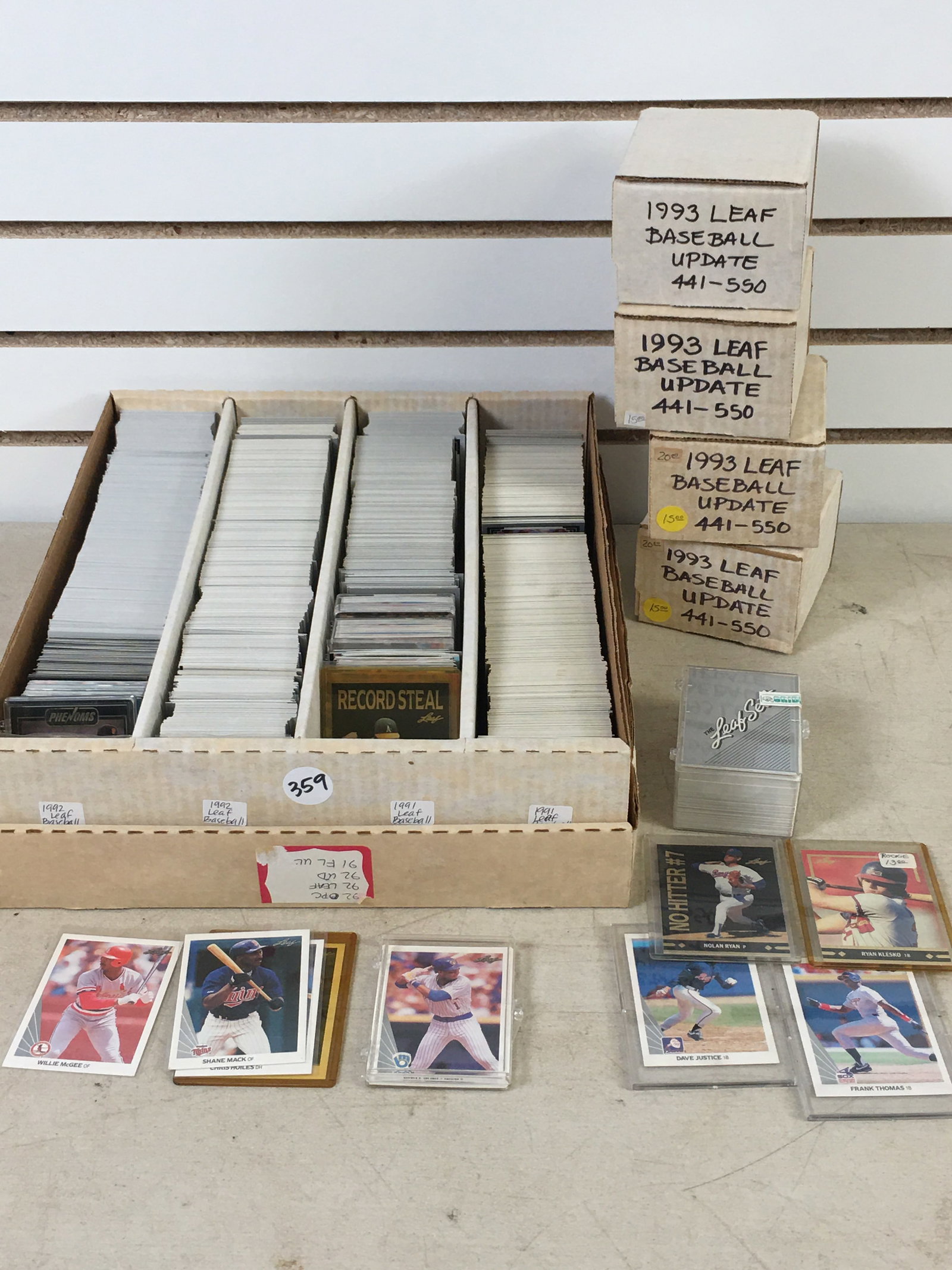 Group of Leaf Baseball Cards, 1990-1992 (1 of 5)