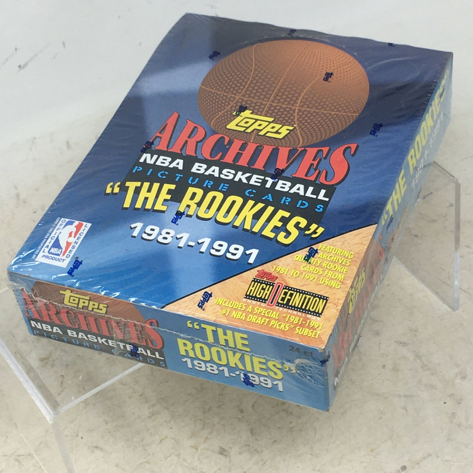 1993 Topps Archives The Rookies Basketball, Sealed Box: 1993 Topps Archives The Rookies Basketball Cards, Sealed Box, 24 Packs