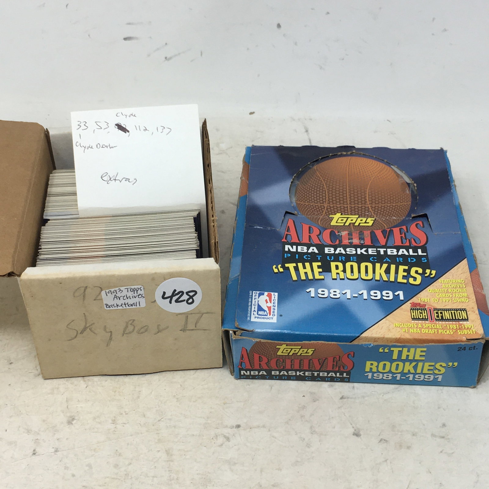 1993 Topps Archives The Rookies Basketball, 16 Packs + Near Complete Set (1 of 3)
