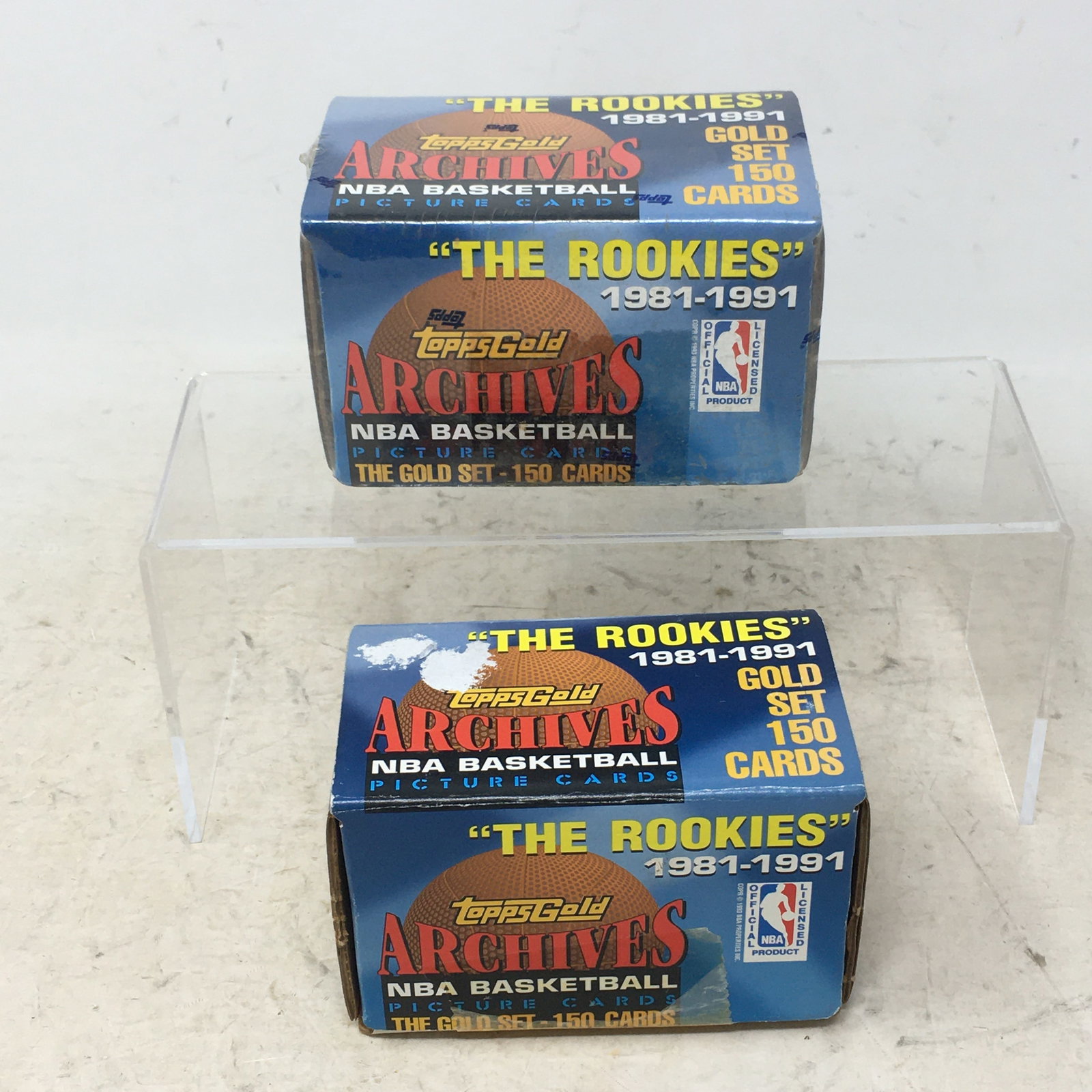 1993 Topps Gold Archives The Rookies Basketball, Gold Set, Sealed Box + Near Complete Set (1 of 2)