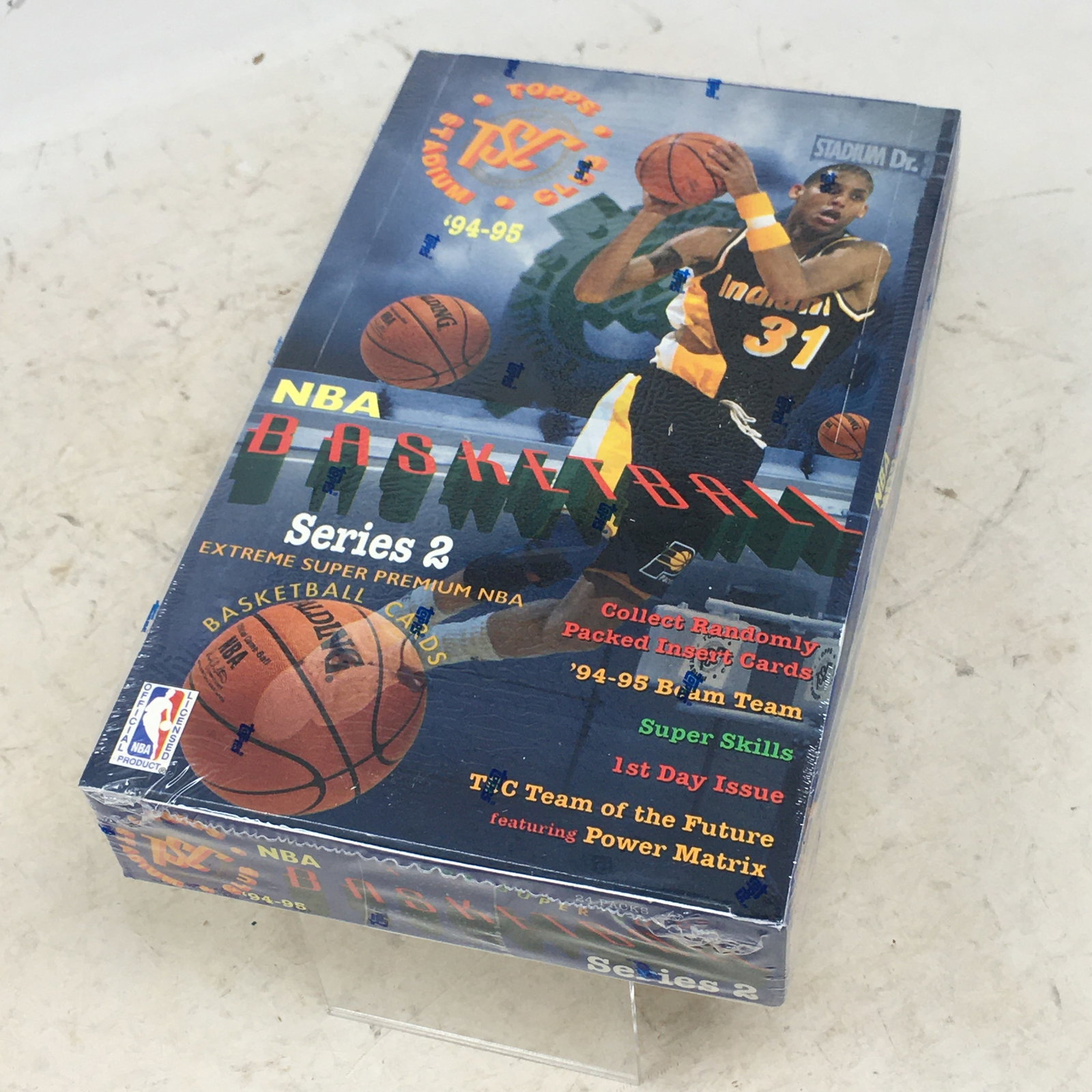 1994-95 Topps Stadium Club Basketball Series 2, Sealed Box: 1994-95 Topps Stadium Club Basketball Series 2, Sealed Box, 24 Packs