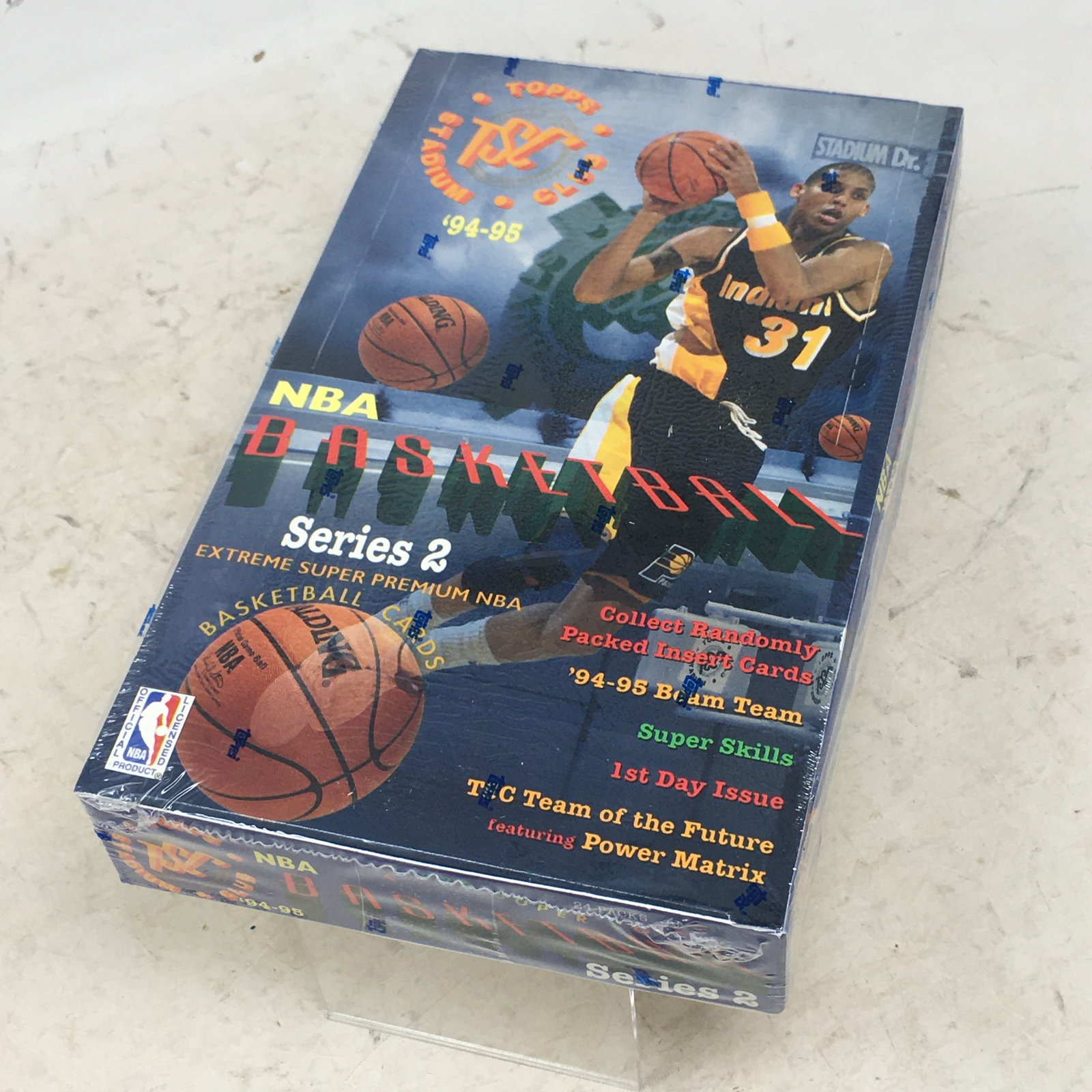 1994-95 Topps Stadium Club Basketball Series 2, Sealed Box: 1994-95 Topps Stadium Club Basketball Series 2, Sealed Box, 24 Packs