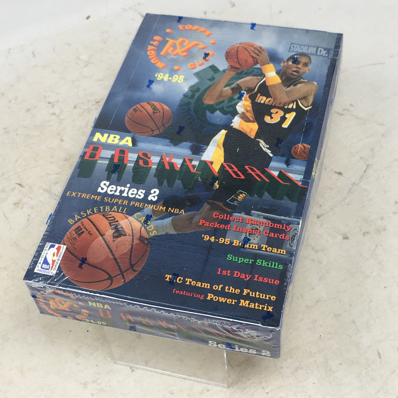 1994-95 Topps Stadium Club Basketball Series 2, Sealed Box: 1994-95 Topps Stadium Club Basketball Series 2, Sealed Box, 24 Packs