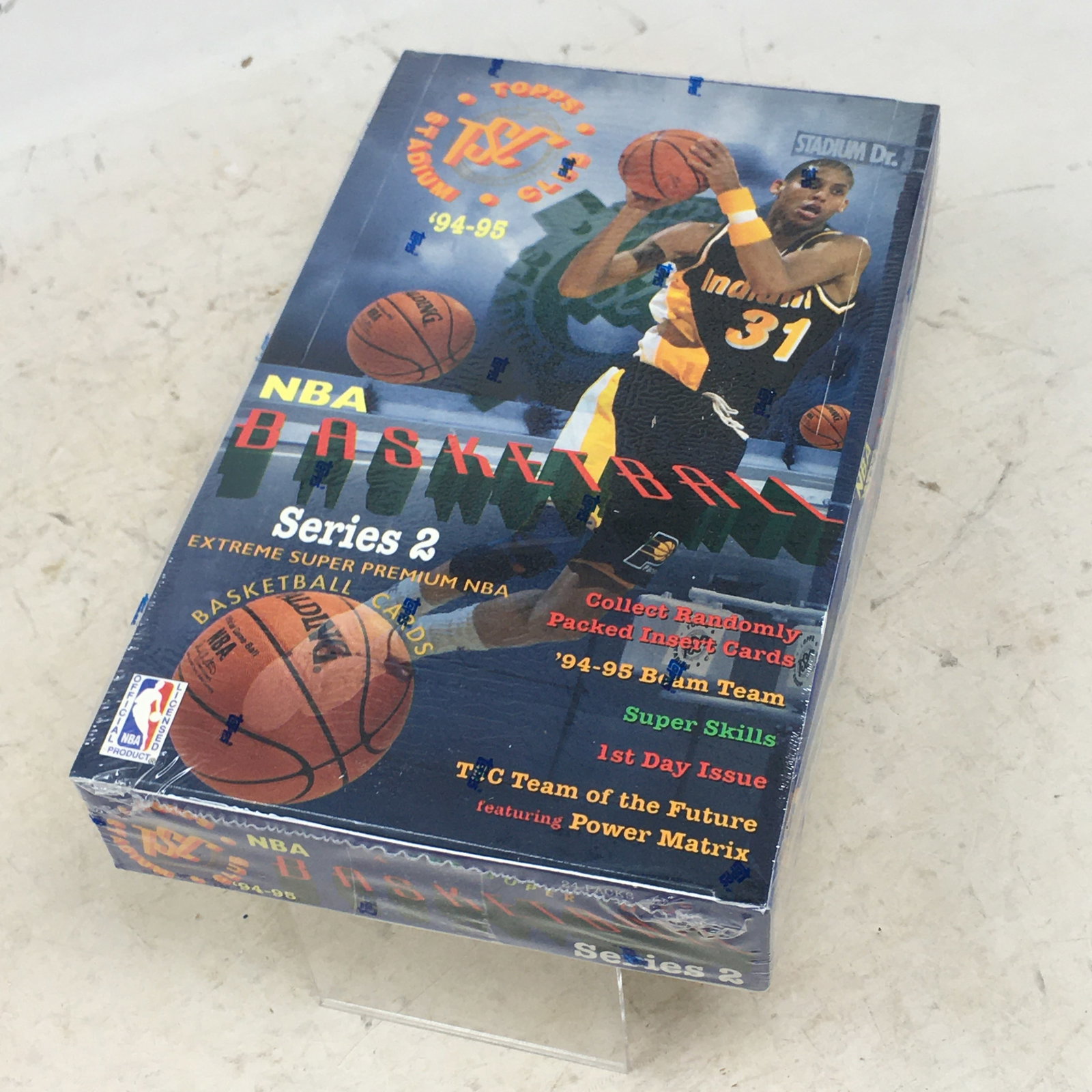 1994-95 Topps Stadium Club Basketball Series 2, Sealed Box: 1994-95 Topps Stadium Club Basketball Series 2, Sealed Box, 24 Packs