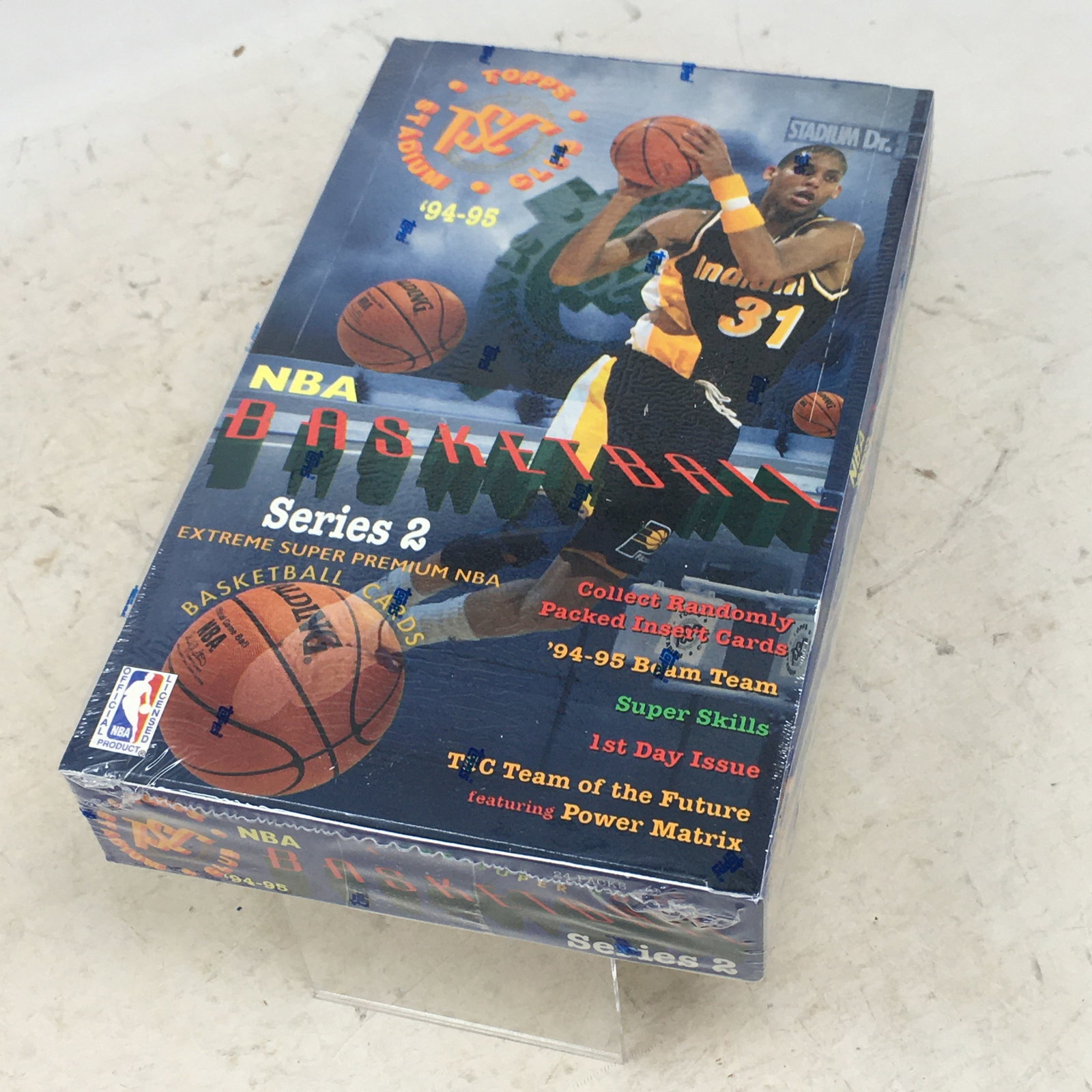 1994-95 Topps Stadium Club Basketball Series 2, Sealed Box: 1994-95 Topps Stadium Club Basketball Series 2, Sealed Box, 24 Packs
