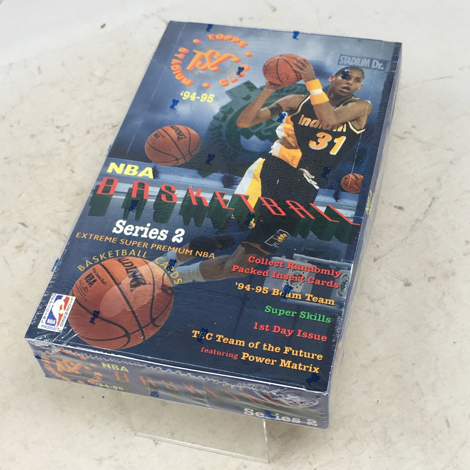 1994-95 Topps Stadium Club Basketball Series 2, Sealed Box: 1994-95 Topps Stadium Club Basketball Series 2, Sealed Box, 24 Packs