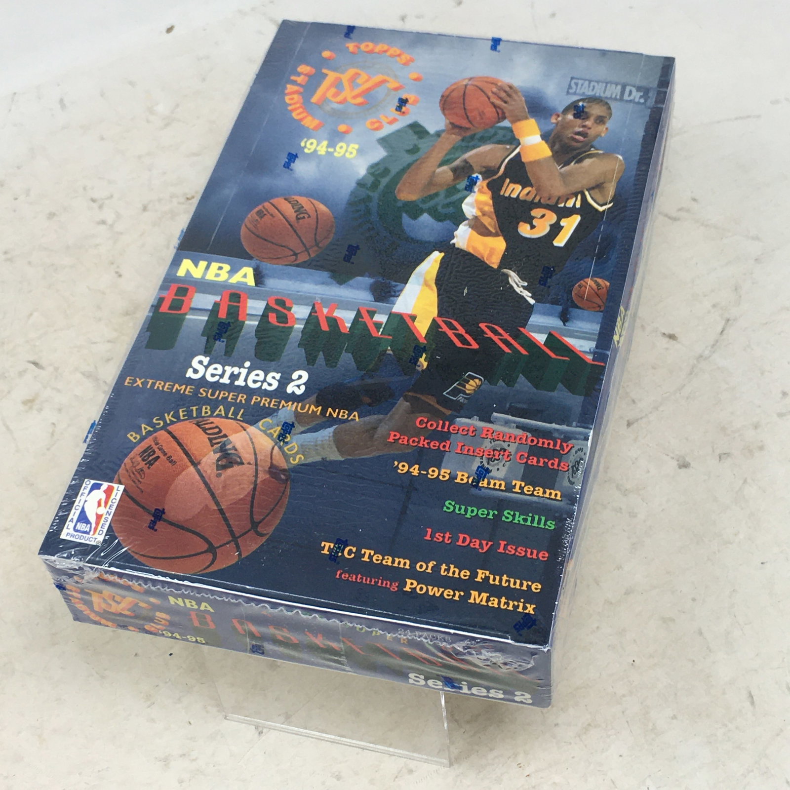 1994-95 Topps Stadium Club Basketball Series 2, Sealed Box: 1994-95 Topps Stadium Club Basketball Series 2, Sealed Box, 24 Packs