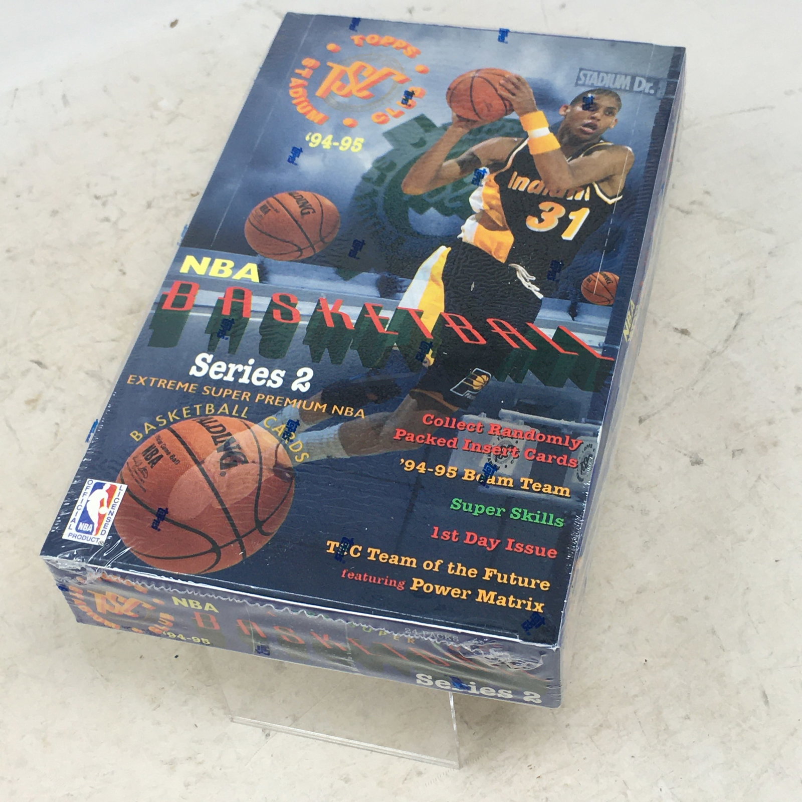 1994-95 Topps Stadium Club Basketball Series 2, Sealed Box: 1994-95 Topps Stadium Club Basketball Series 2, Sealed Box, 24 Packs