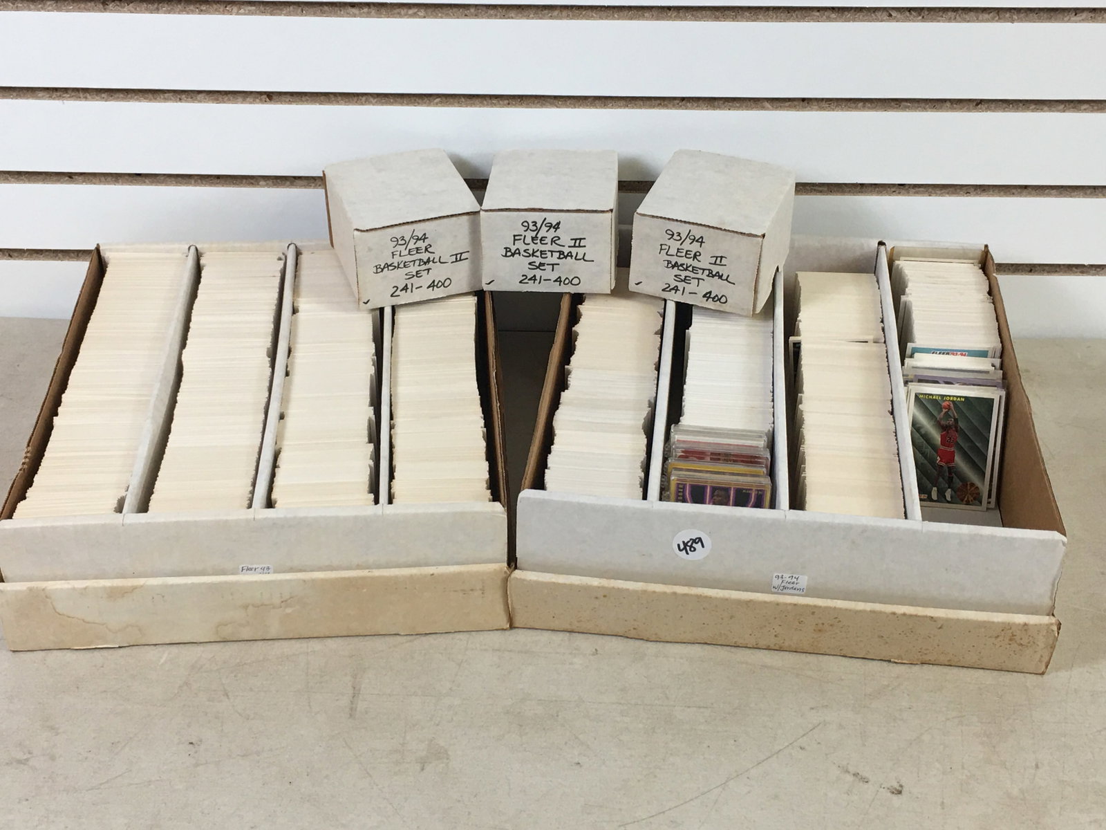 Group of Fleer Basketball Cards, 1993-94, With Jordans (1 of 3)