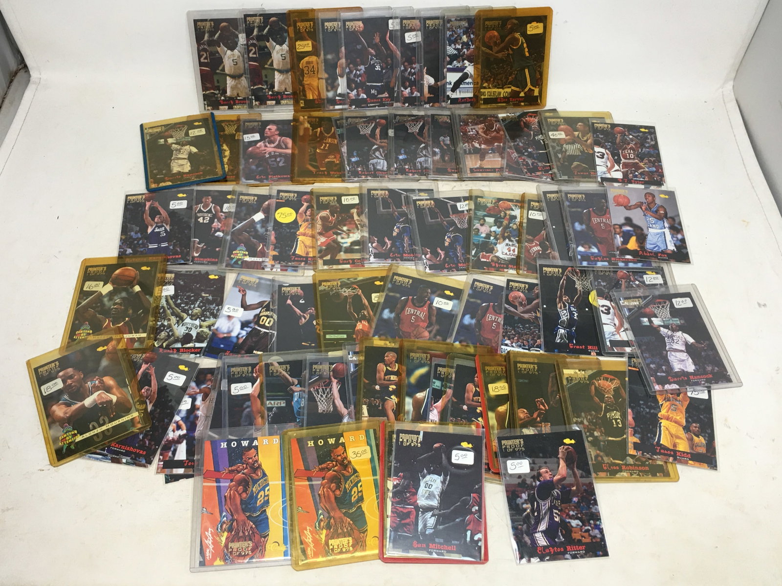(75) 1994 Classic Printer's Proof Basketball Cards (1 of 4)