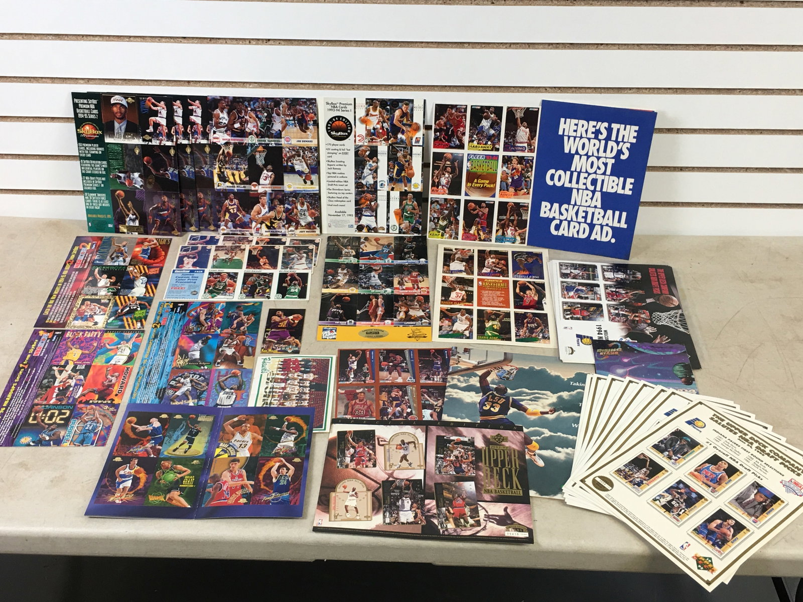Misc. 1990s Basketball Promotional Group & Uncut Cards (1 of 14)