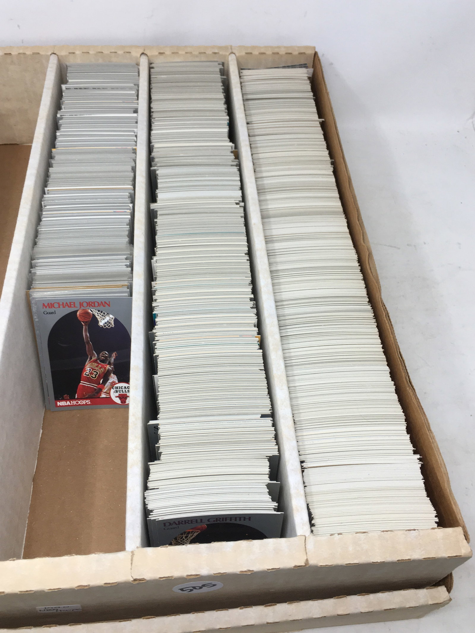 Group of 1990 NBA Hoops Basketball Cards, With Jordan: Group of 1990 NBA Hoops Basketball Cards, With Jordan