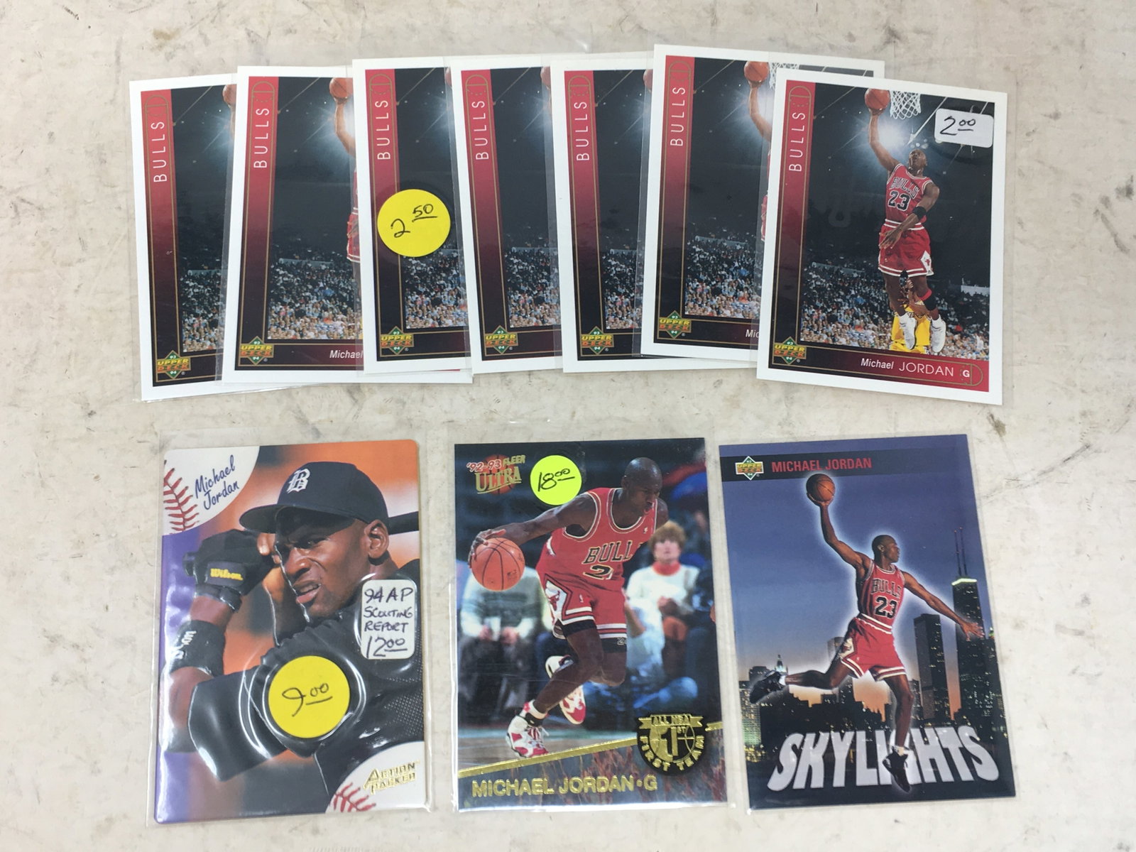 (10) 1990s Michael Jordan Sports Cards (1 of 2)