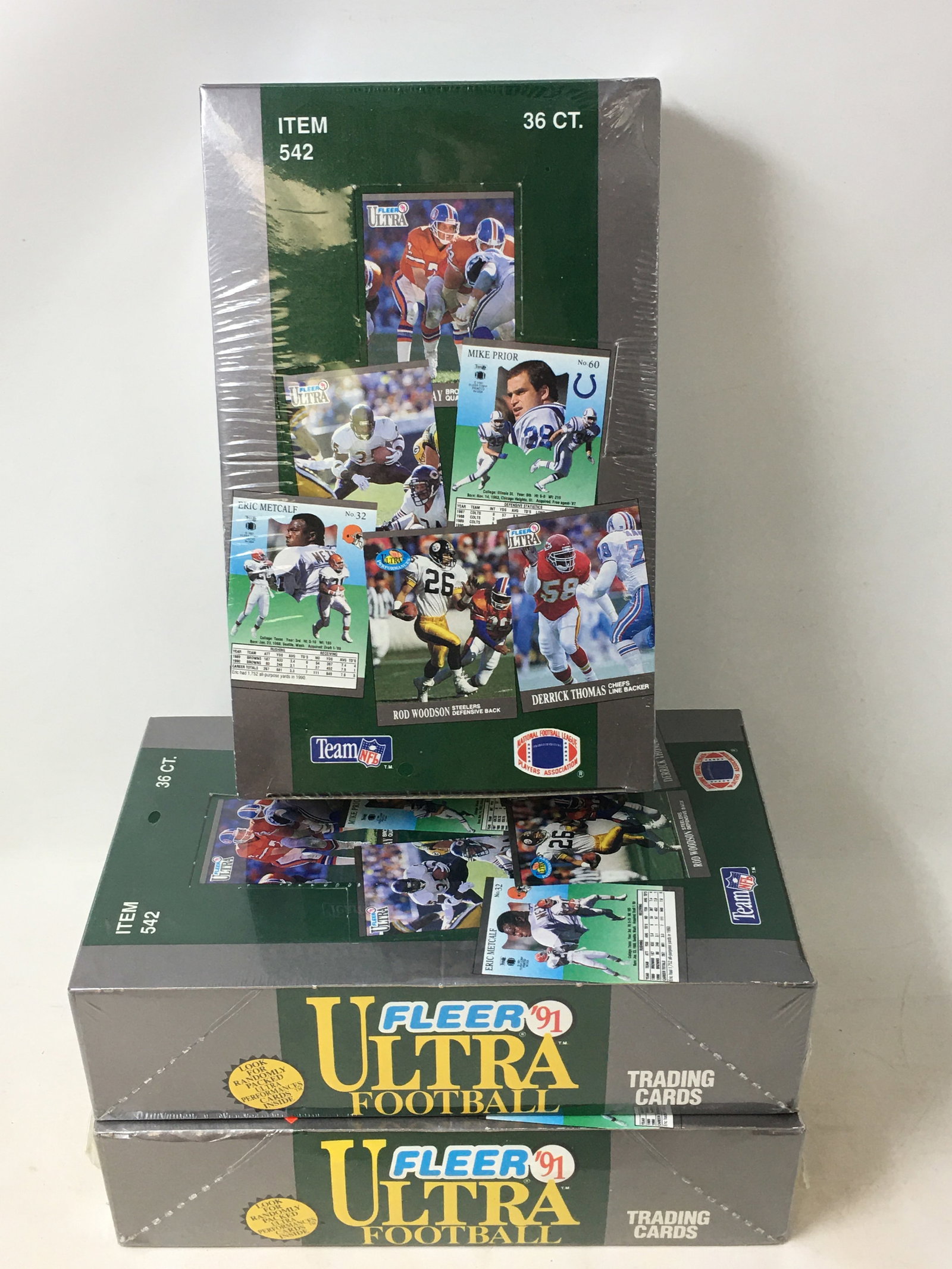 1991 Fleer Ultra Football, (3) Sealed Boxes (1 of 1)
