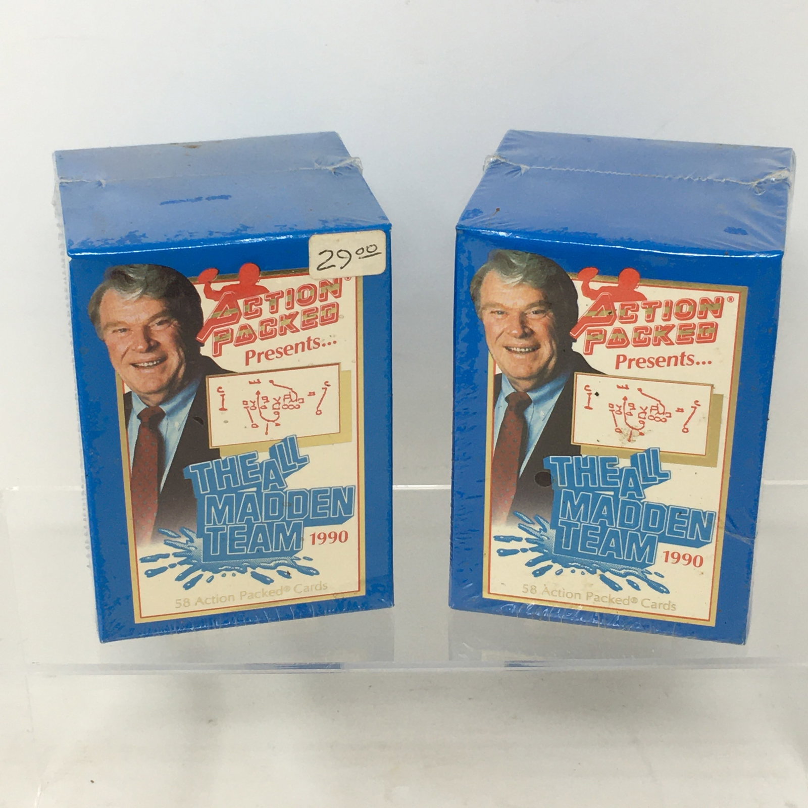 (2) 1990 Action Packed The All Madden Team, Sealed (1 of 2)