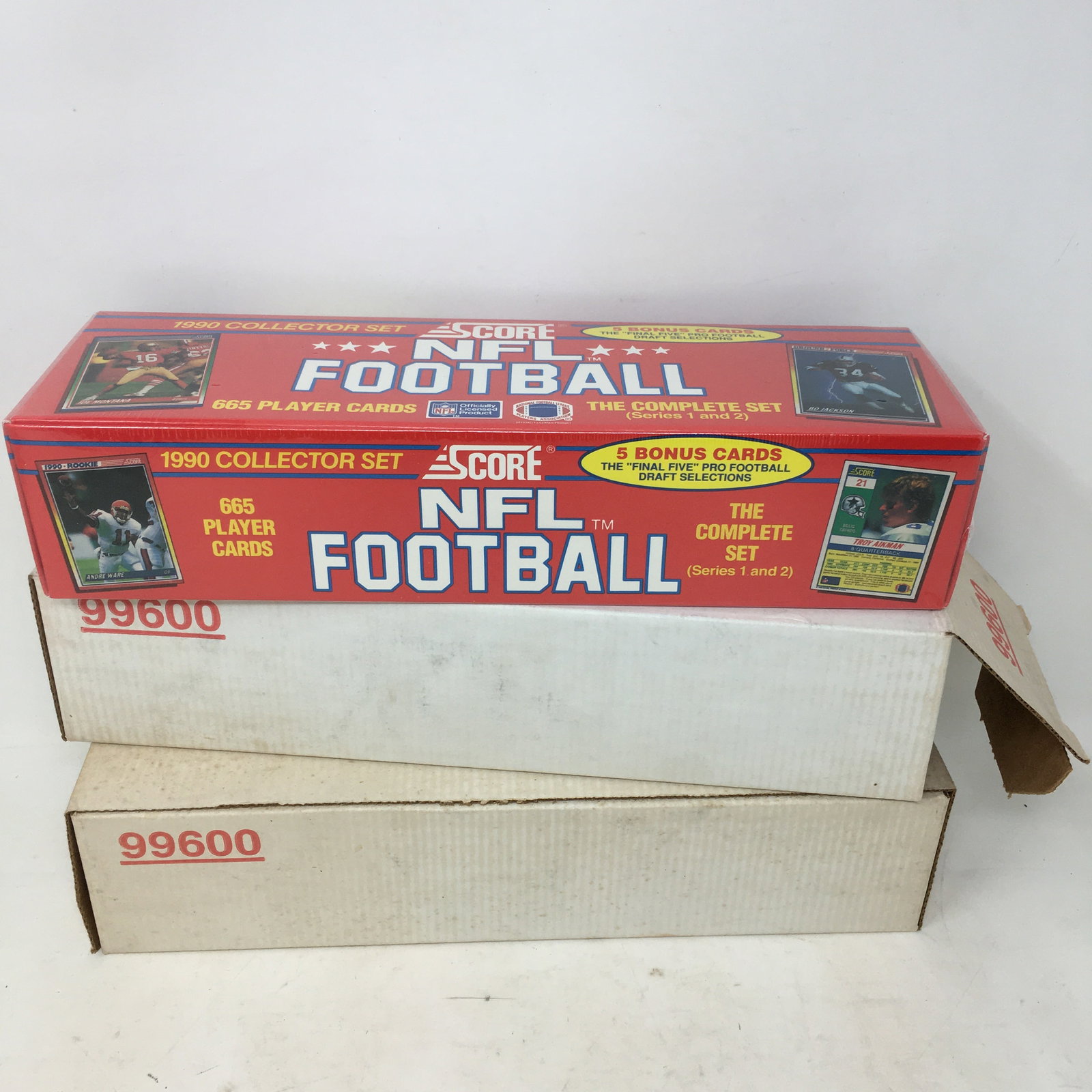 (2) 1990 Score Football Collector Sets, Sealed (1 of 2)