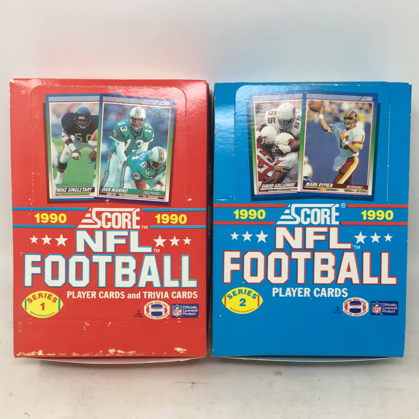 1990 Score NFL Football, Series 1 & 2, Full Boxes (1 of 2)