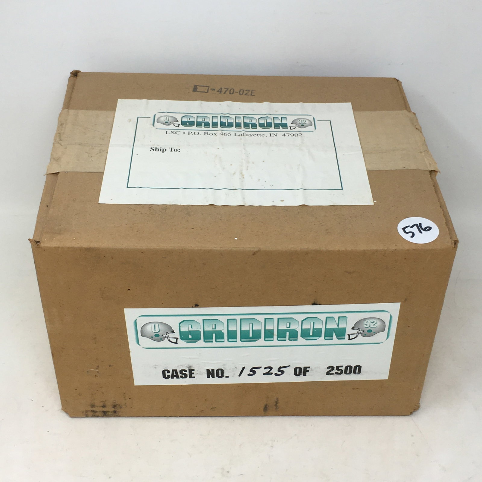 Sealed Case of 1992 Gridiron College Football Cards (1 of 1)