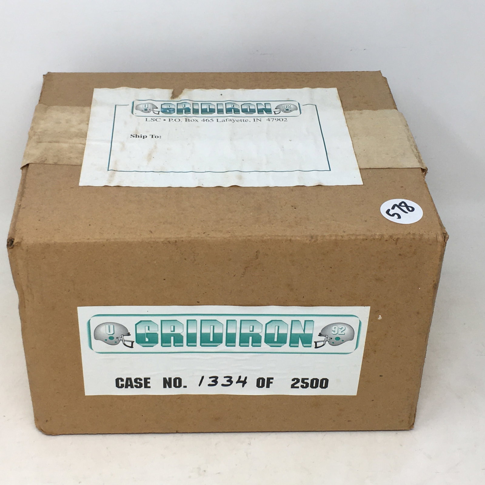 Sealed Case of 1992 Gridiron College Football Cards (1 of 1)