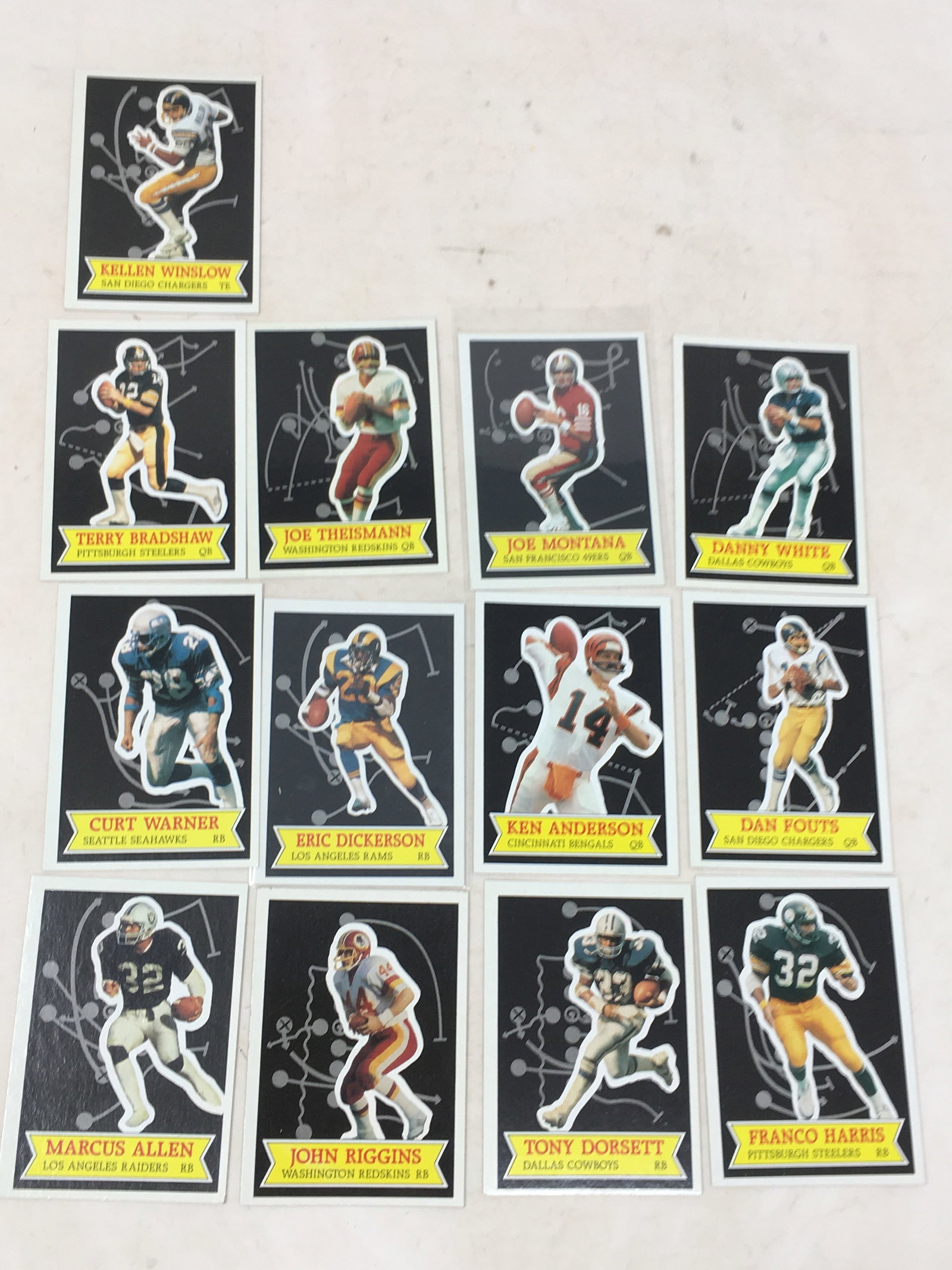 (13) 1984 Topps Glossy Send In Football Cards (1 of 3)