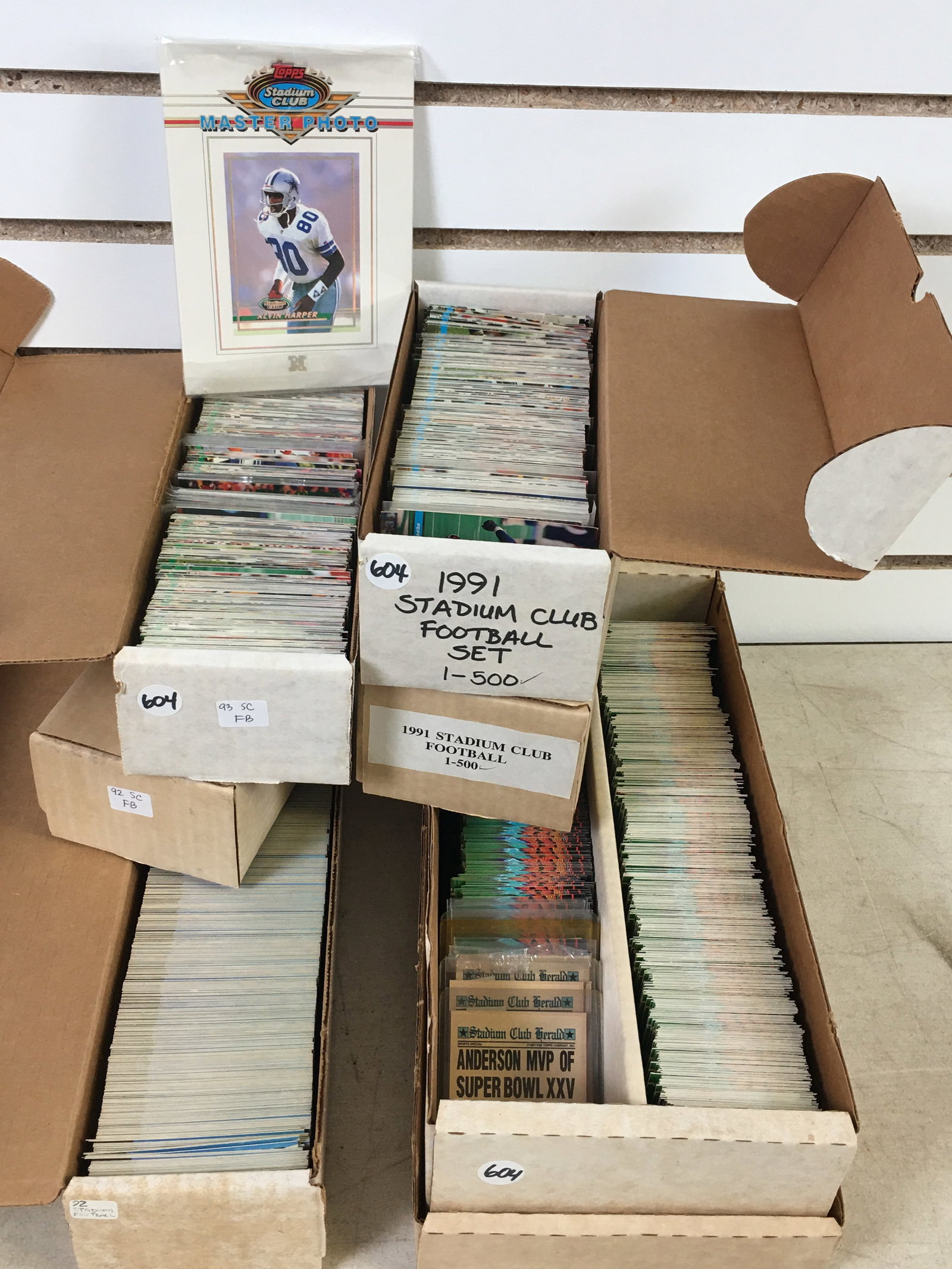 Group of 1990s Topps Stadium Club Football Cards (1 of 2)