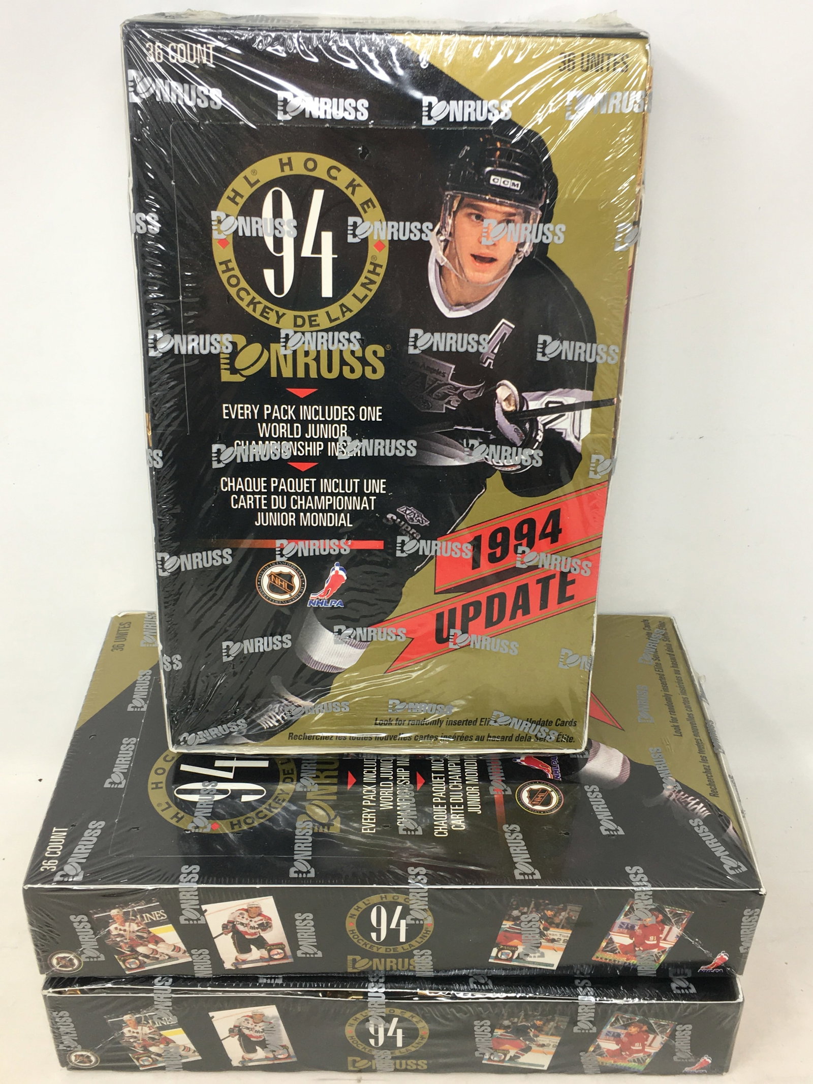 NHL Hockey Donruss 1994 Update, (3) Sealed Boxes: NHL Hockey Donruss 1994 Update, (3) Sealed Boxes, 36 Packs/Box