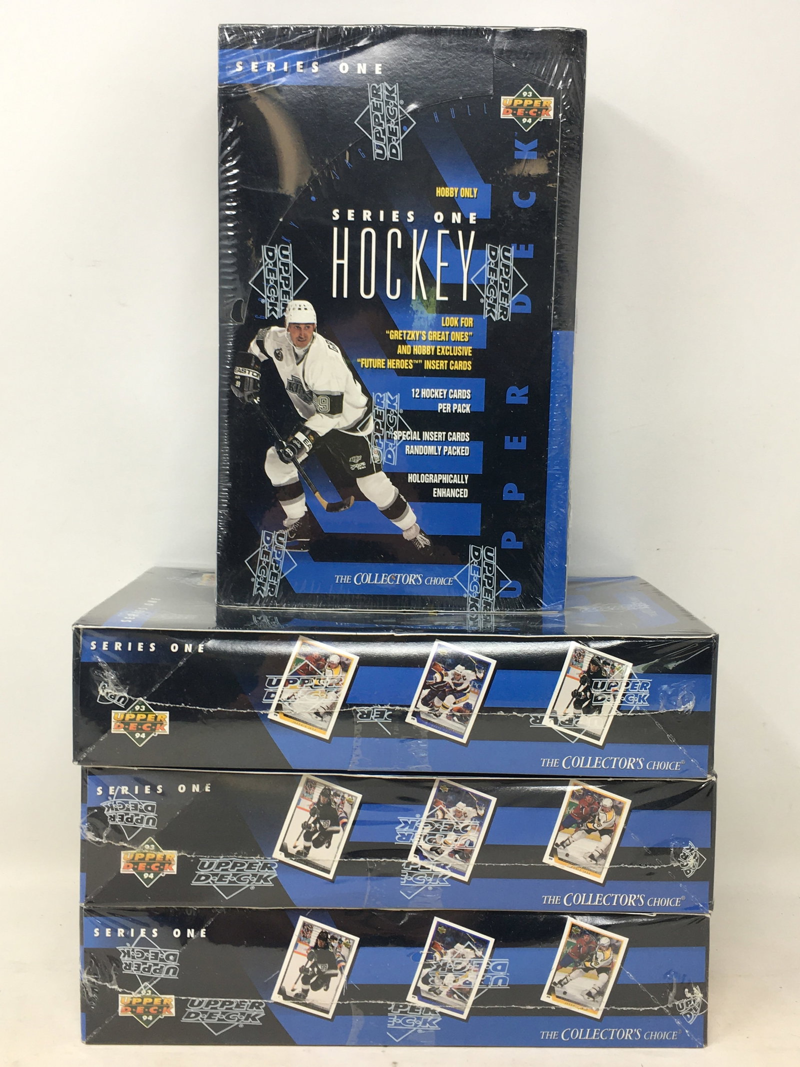 1993-94 Upper Deck Series 1 NHL Hockey, (4) Sealed Boxes (1 of 1)
