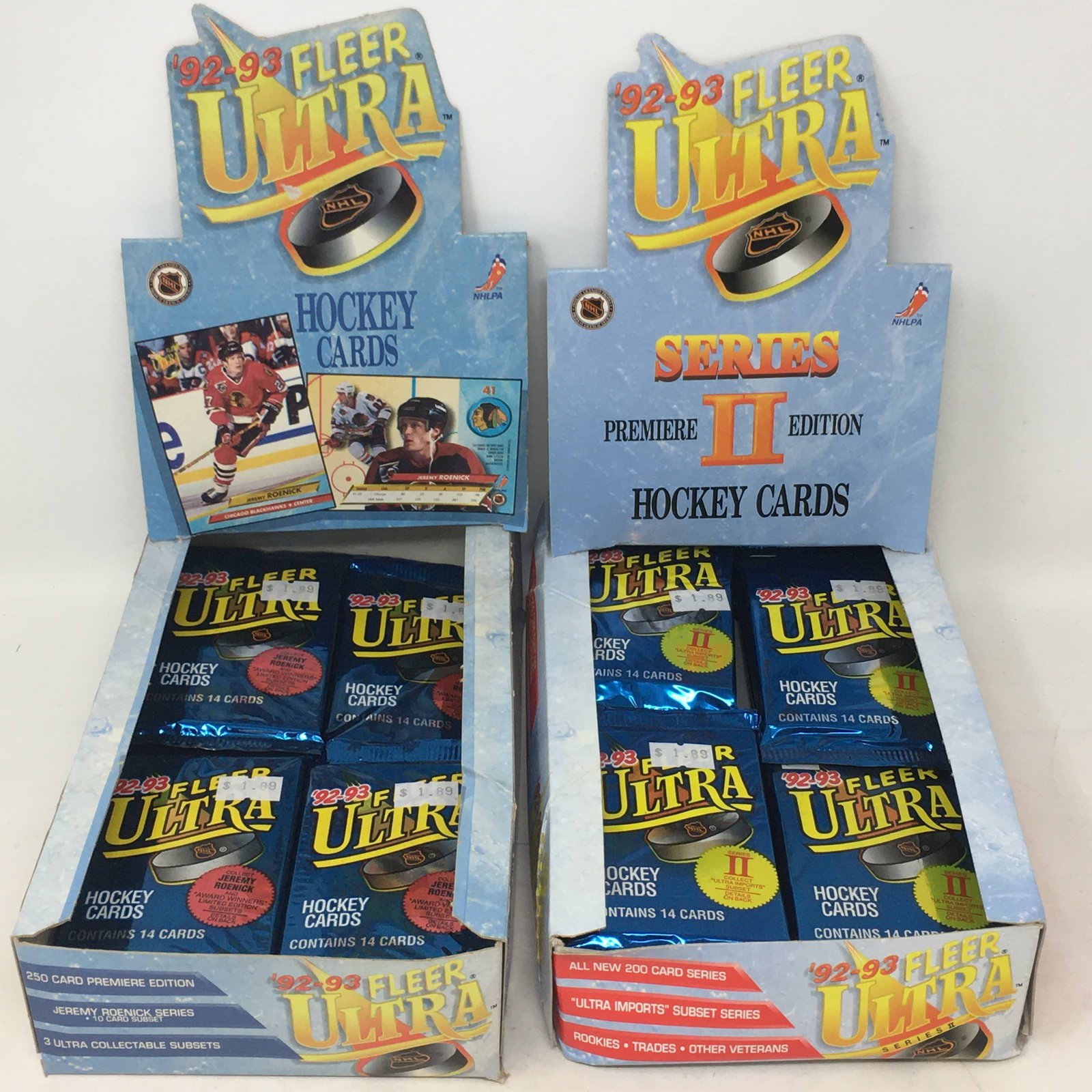 1992-93 Fleer Ultra NHL Hockey Series 1 & 2, (42) Sealed Packs (1 of 2)