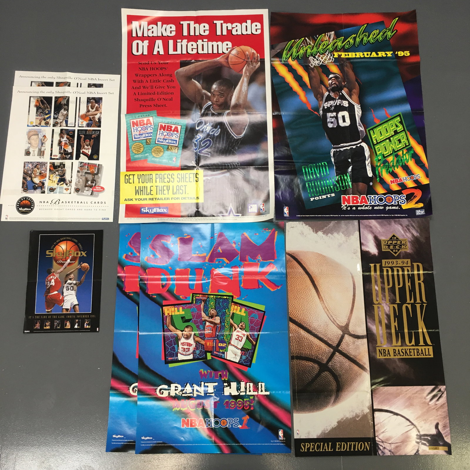 (9) 1990s NBA Factory Promotional Posters (1 of 9)